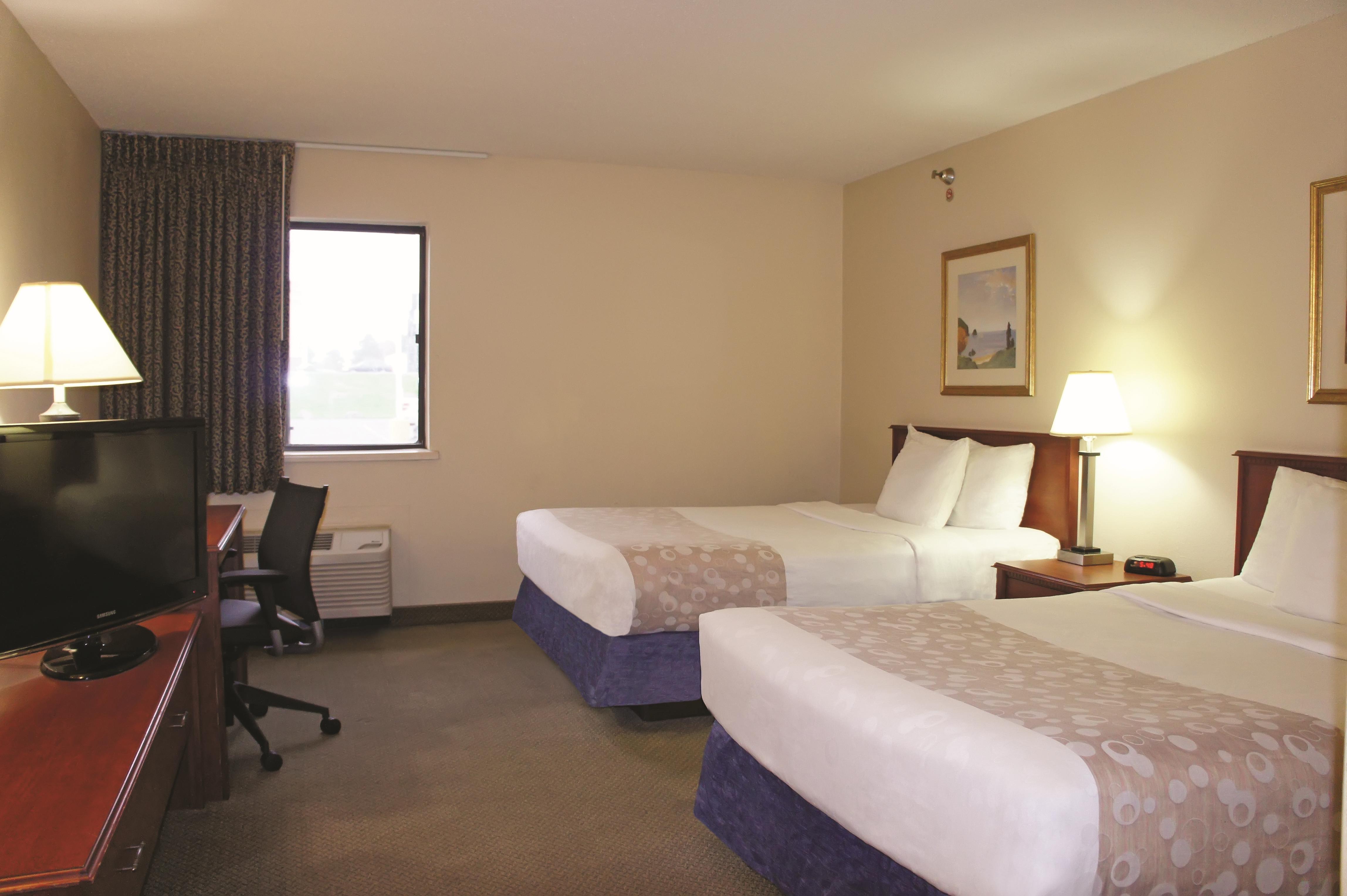 Guest room at the La Quinta Inn by Wyndham Omaha Southwest in Omaha, Nebraska