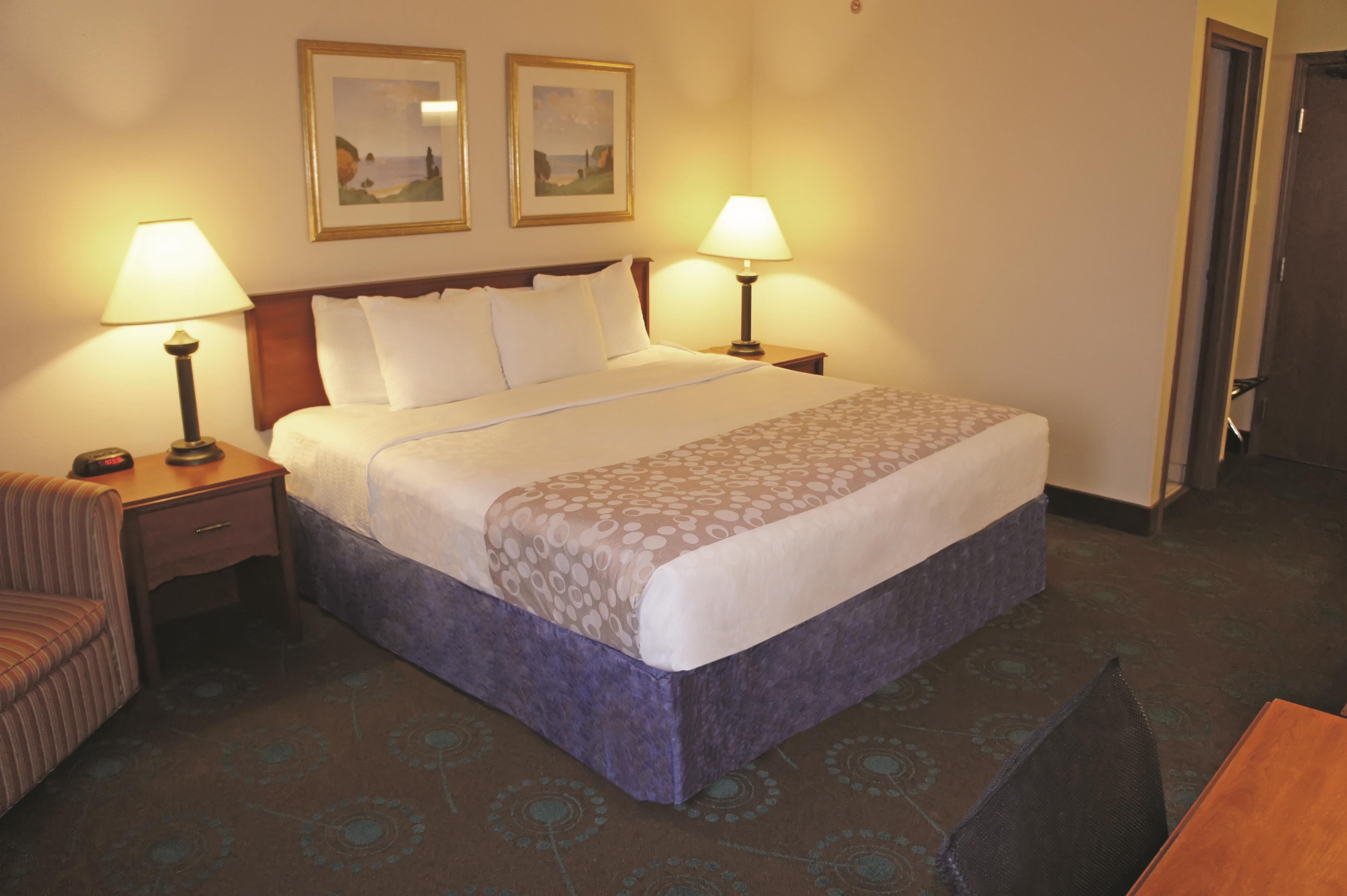 Guest room at the La Quinta Inn by Wyndham Omaha Southwest in Omaha, Nebraska
