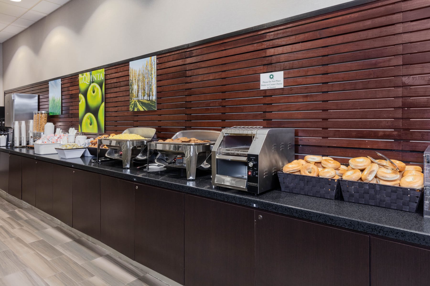 Free breakfast at La Quinta Inn & Suites by Wyndham Clifton/Rutherford in Clifton, New Jersey