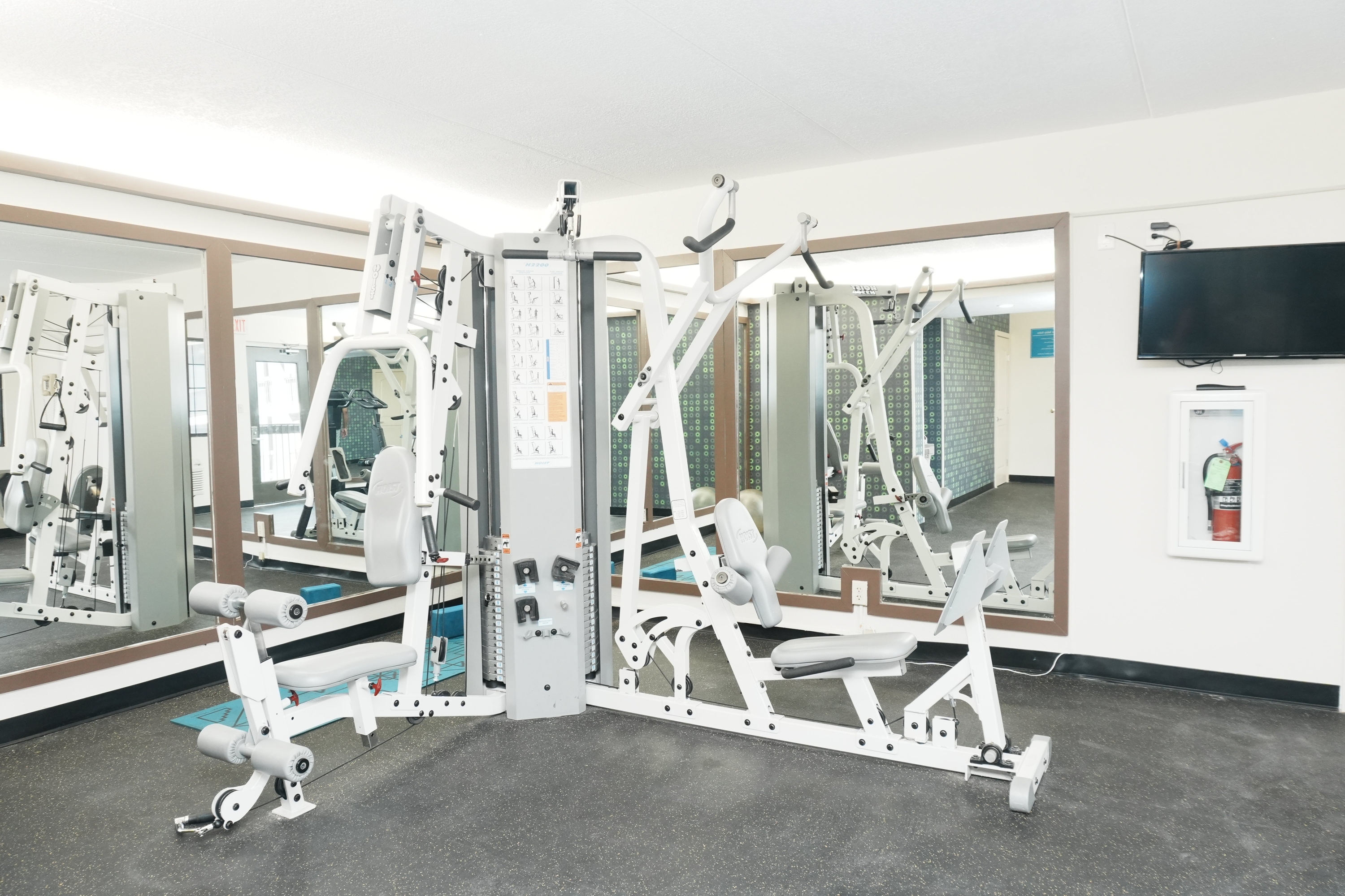 Fitness room at La Quinta Inn by Wyndham Albuquerque Airport in Albuquerque, New Mexico