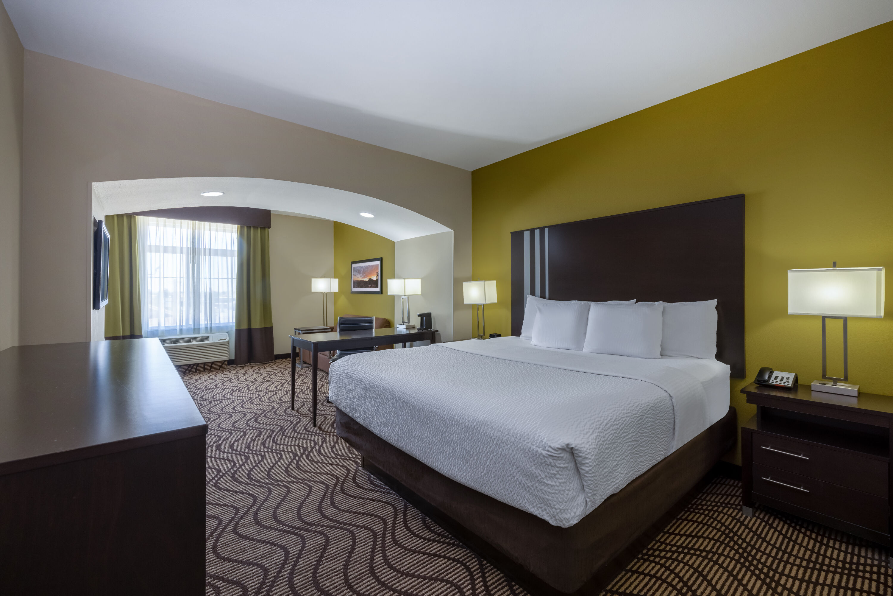 Guest room at the La Quinta Inn & Suites by Wyndham Artesia in Artesia, New Mexico