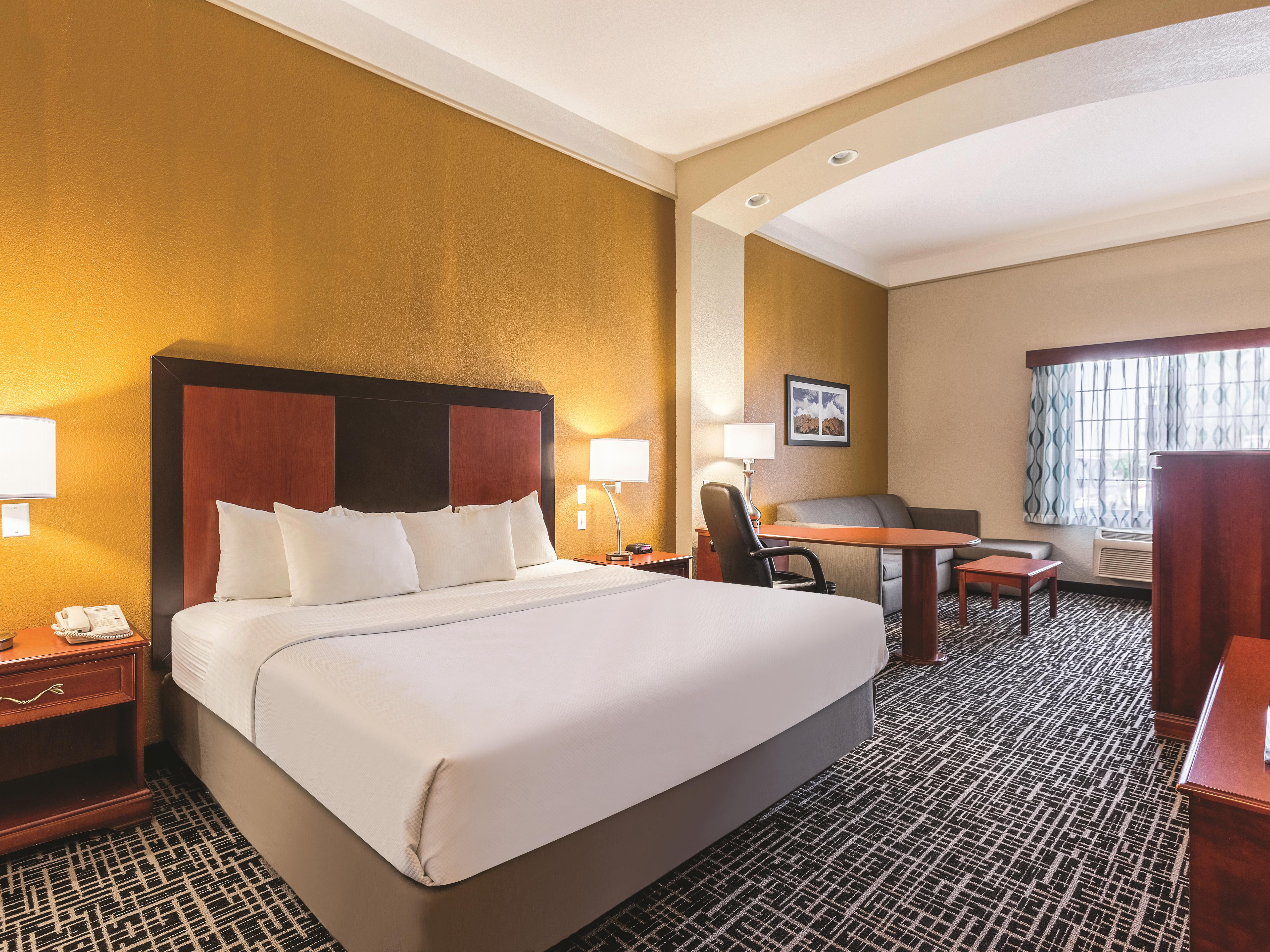 Guest room at the La Quinta Inn & Suites by Wyndham Deming in Deming, New Mexico