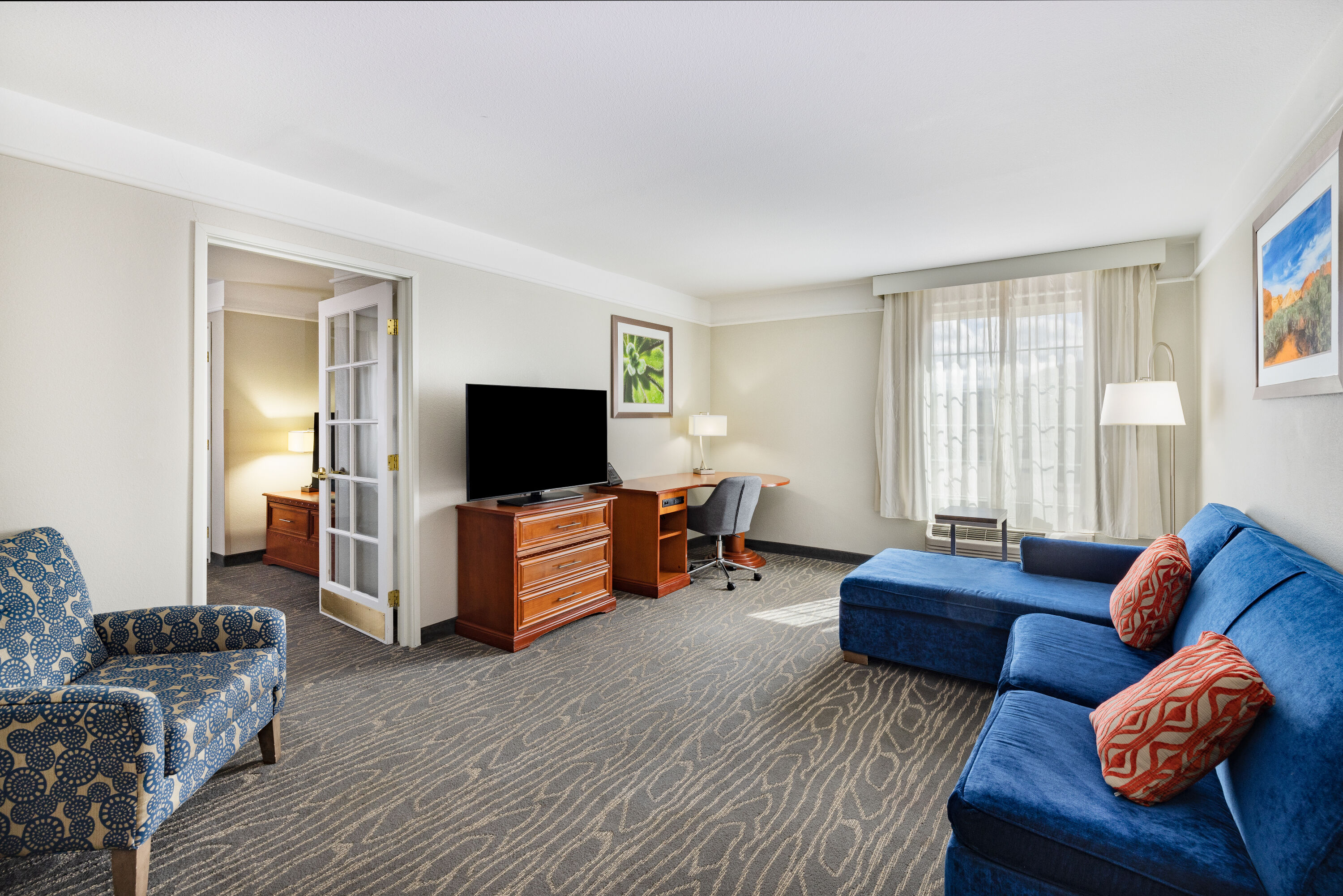 Guest room at the La Quinta Inn & Suites by Wyndham Gallup in Gallup, New Mexico