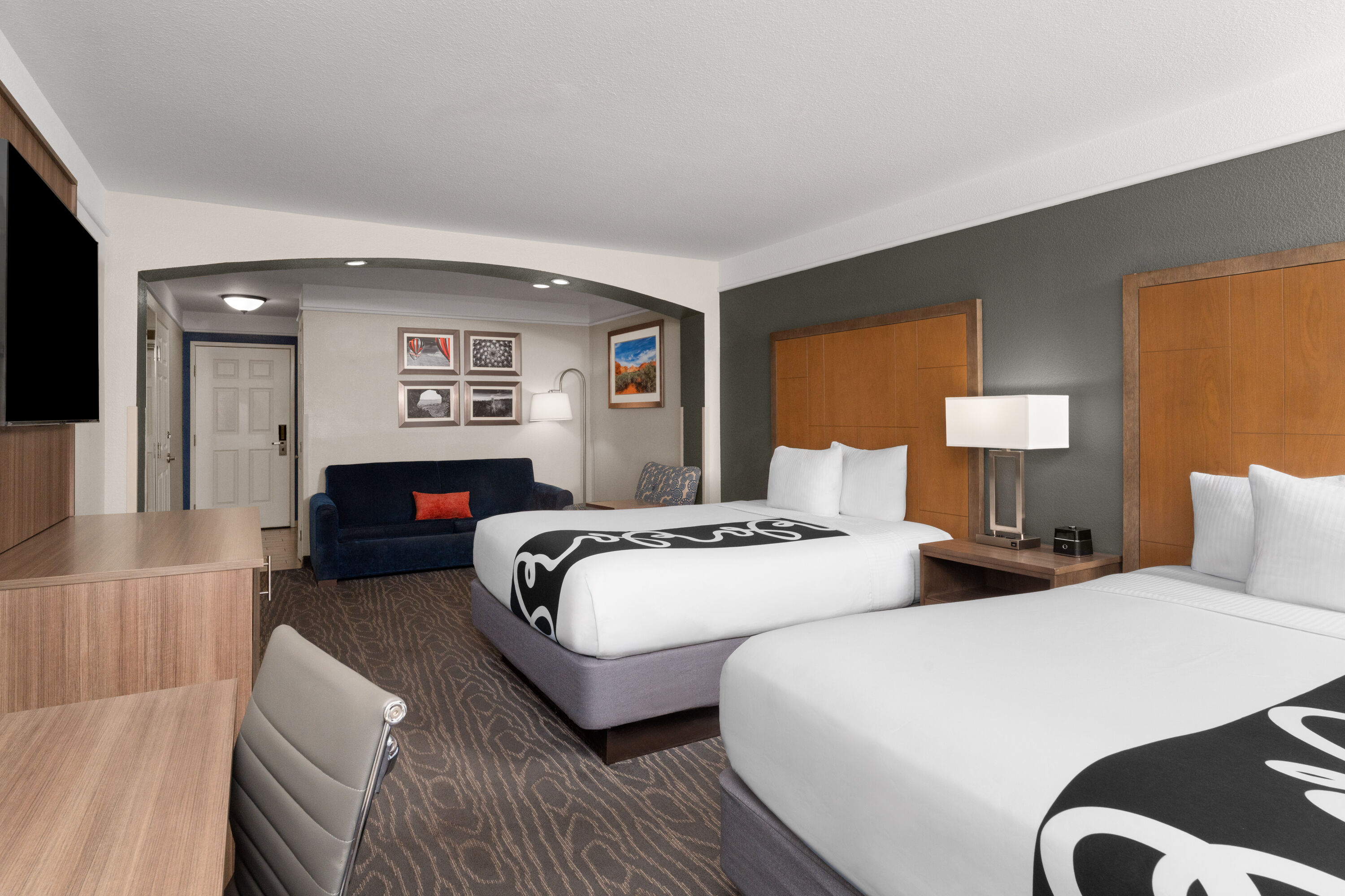 Guest room at the La Quinta Inn & Suites by Wyndham Gallup in Gallup, New Mexico