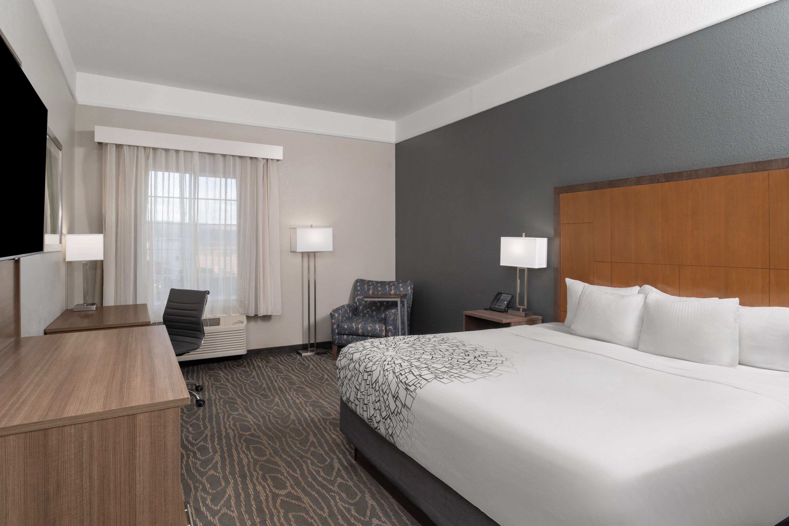 Guest room at the La Quinta Inn & Suites by Wyndham Gallup in Gallup, New Mexico