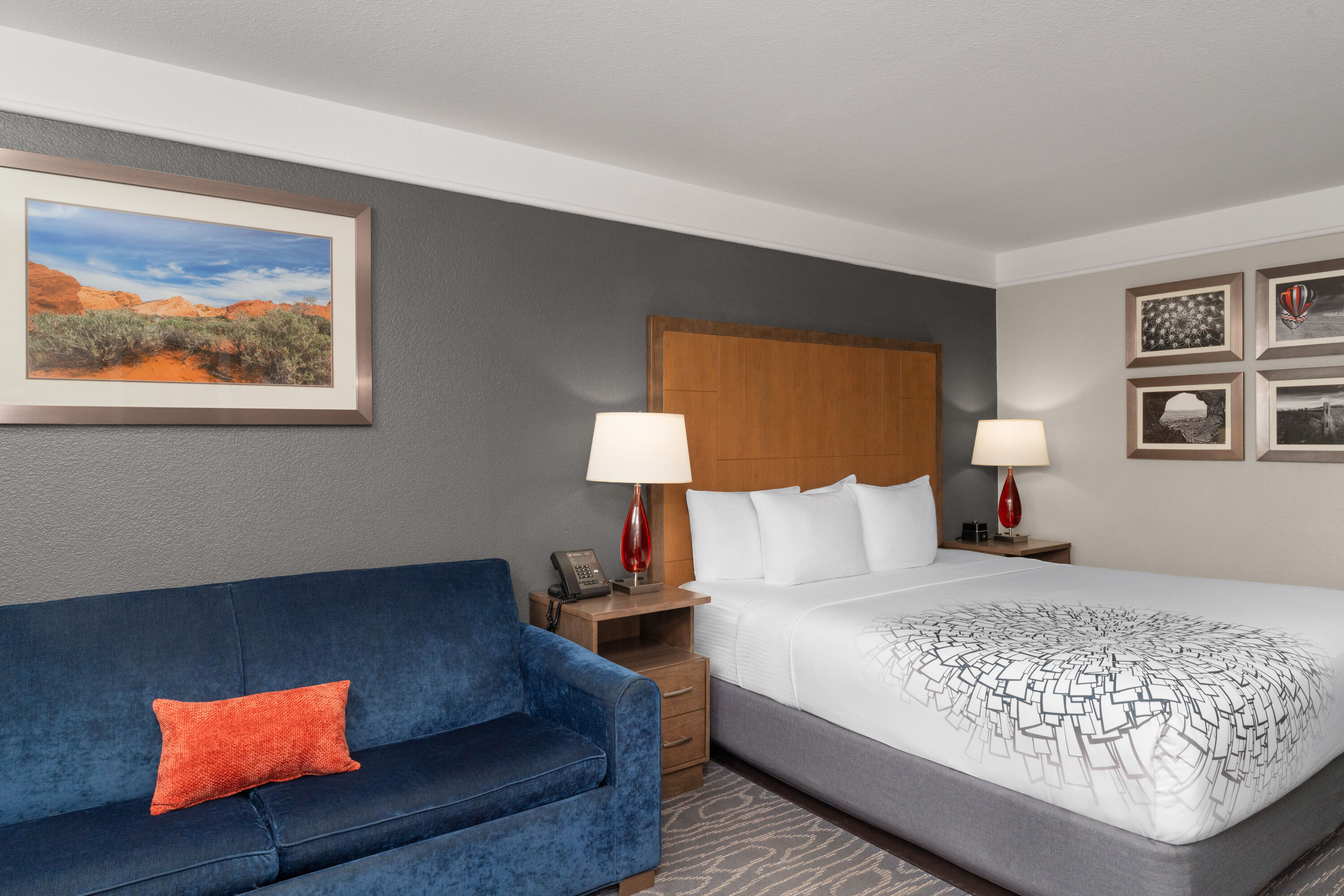 Guest room at the La Quinta Inn & Suites by Wyndham Gallup in Gallup, New Mexico