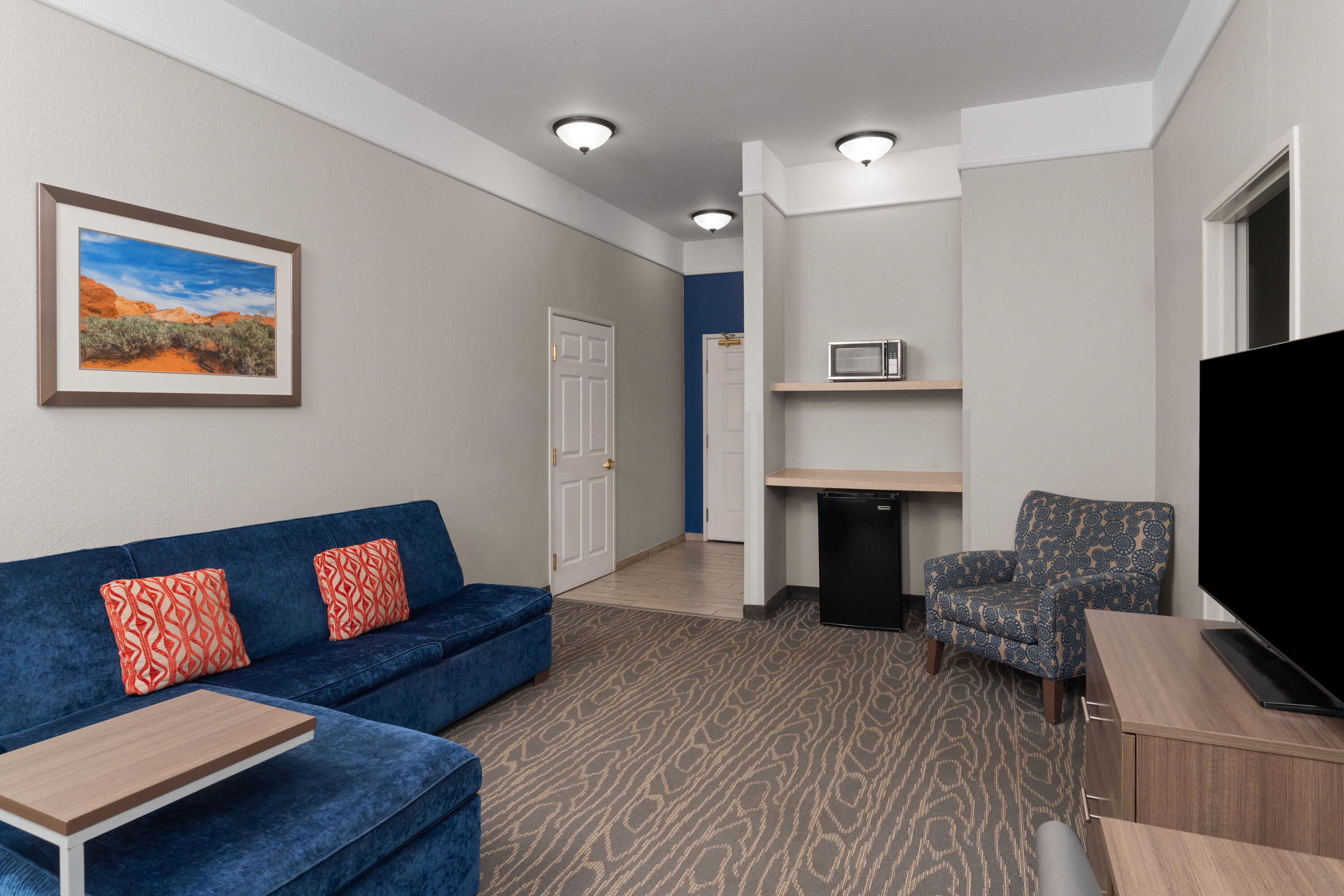 Guest room at the La Quinta Inn & Suites by Wyndham Gallup in Gallup, New Mexico