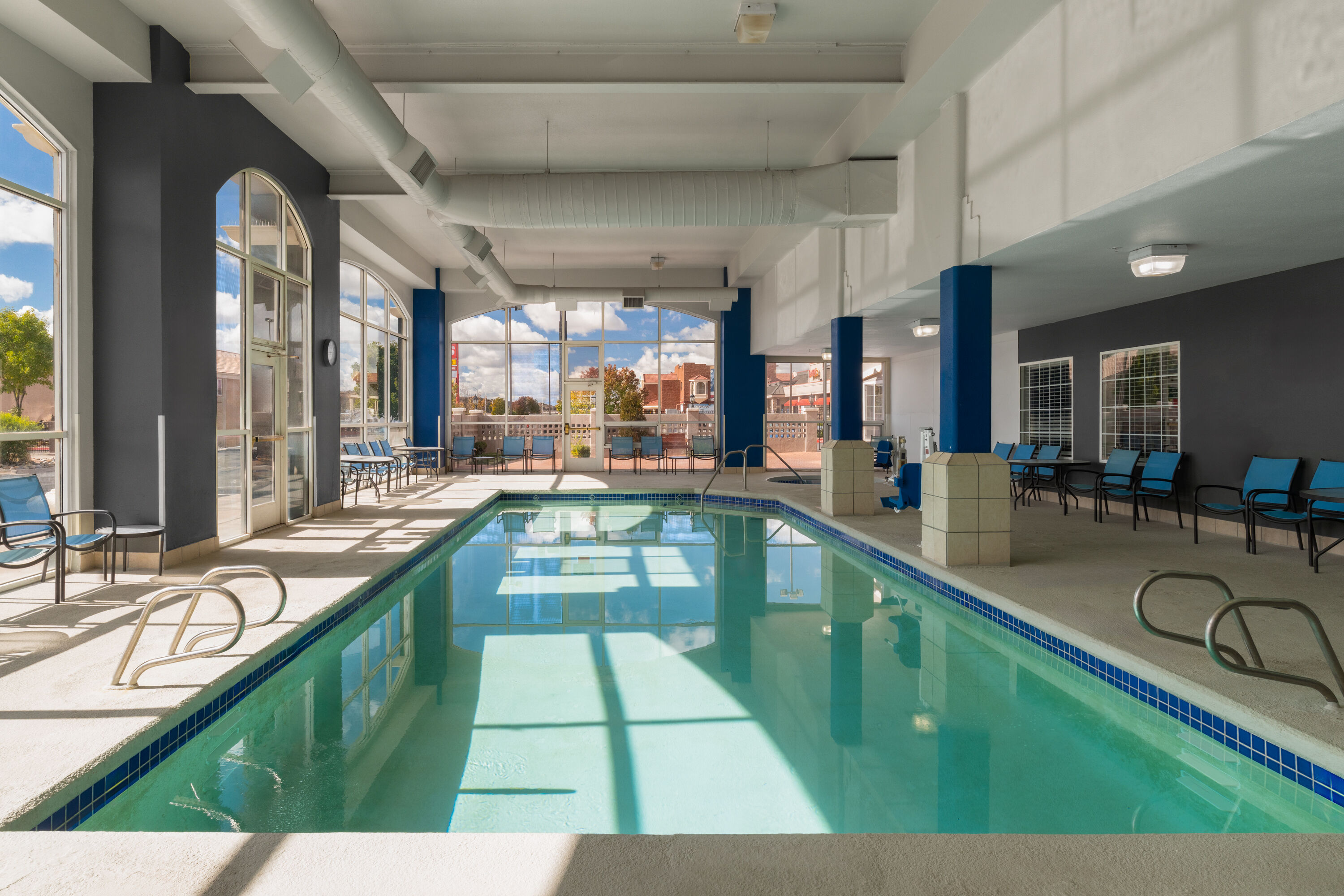 Indoor pool at the La Quinta Inn & Suites by Wyndham Gallup in Gallup, New Mexico