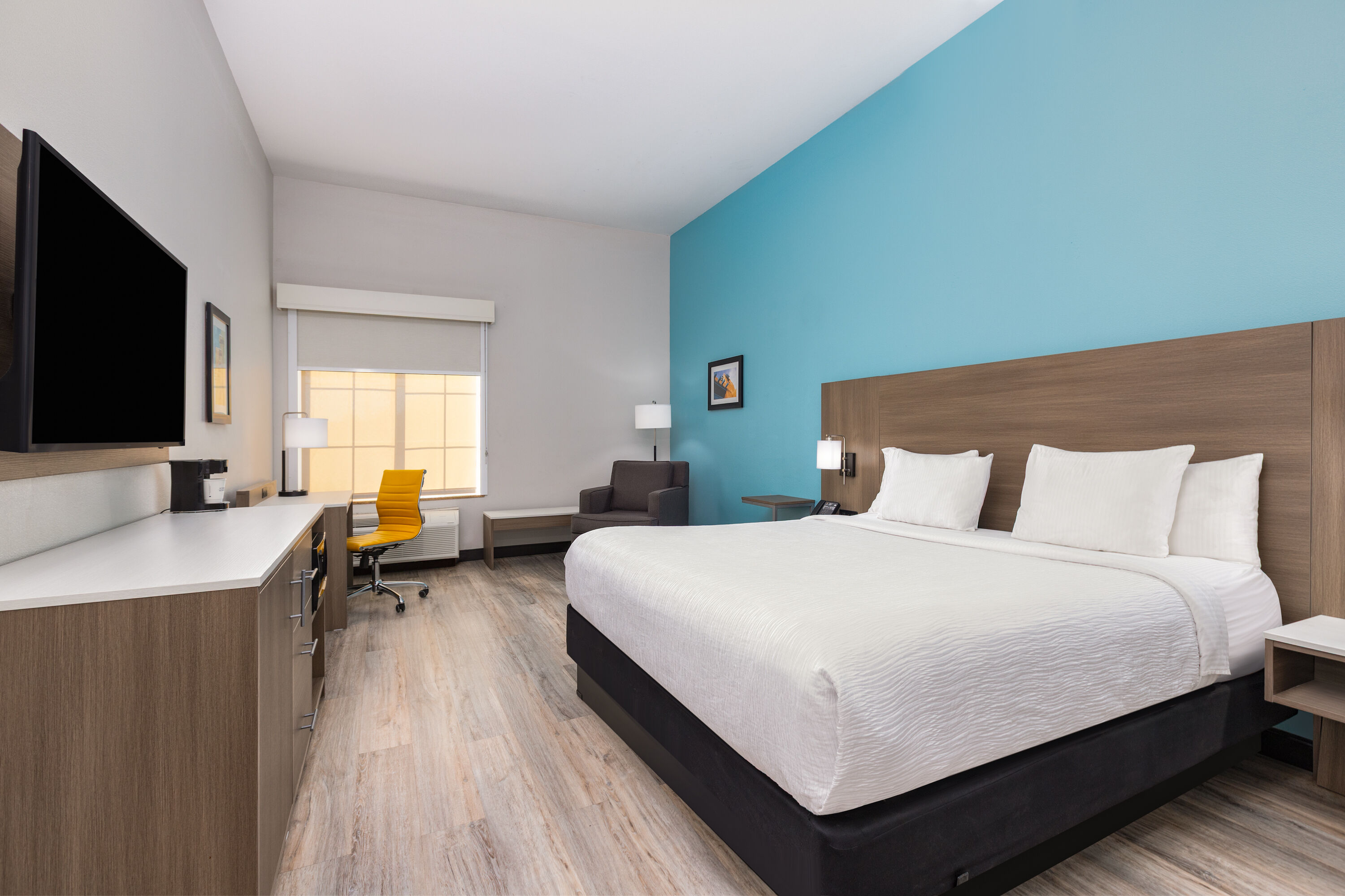 Guest room at the La Quinta Inn & Suites by Wyndham Hobbs in Hobbs, New Mexico