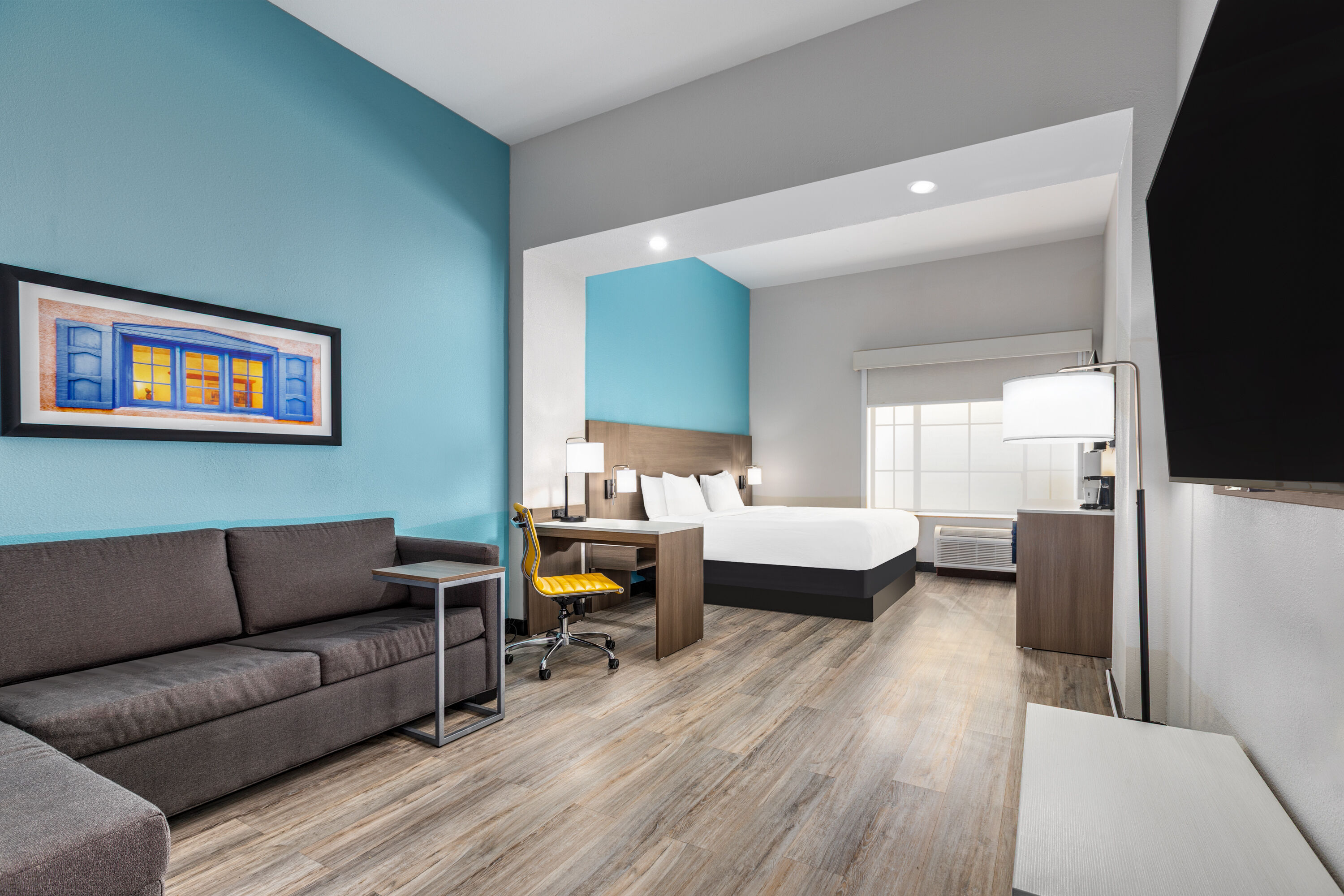 Guest room at the La Quinta Inn & Suites by Wyndham Hobbs in Hobbs, New Mexico