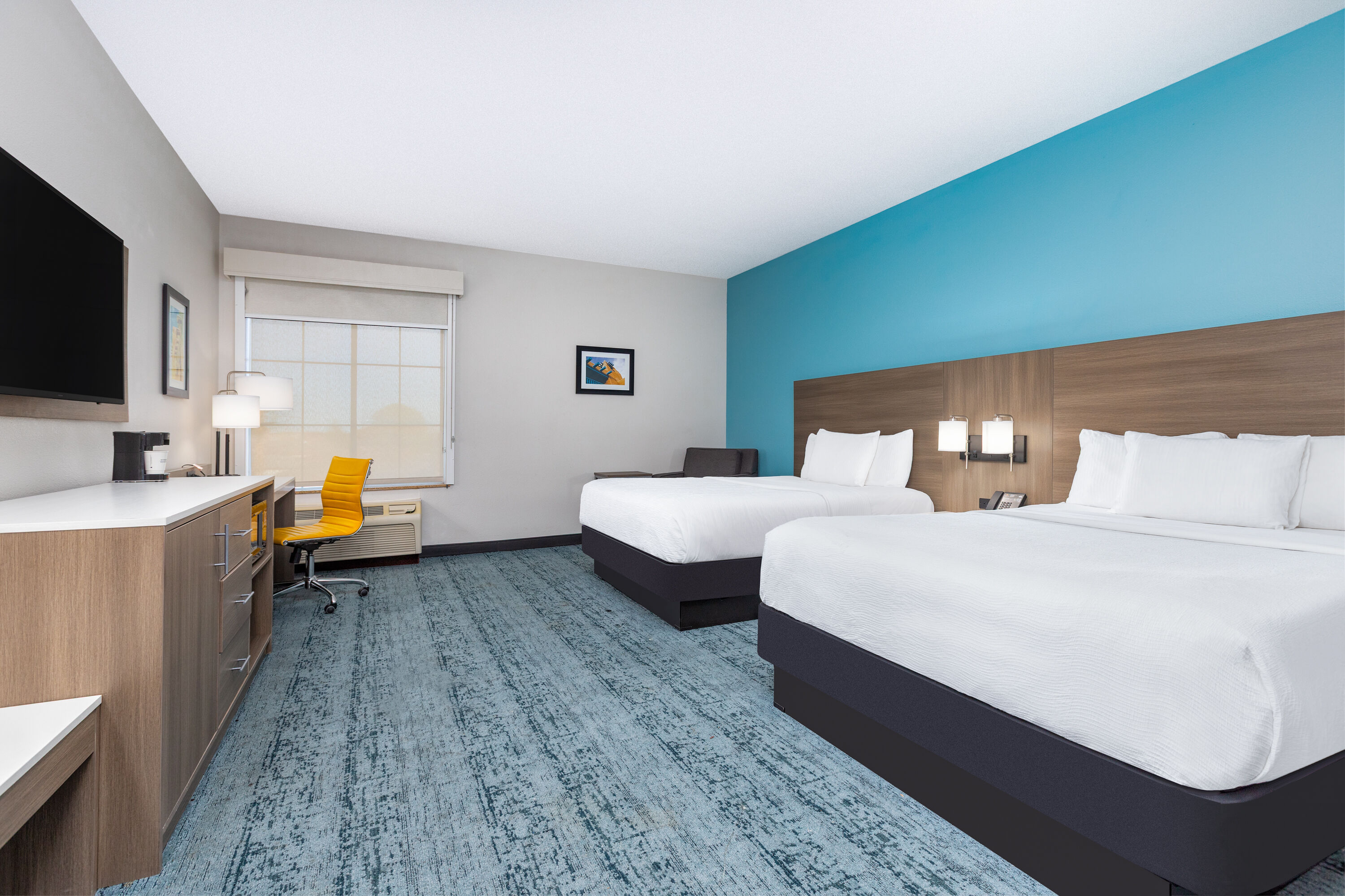Guest room at the La Quinta Inn & Suites by Wyndham Hobbs in Hobbs, New Mexico