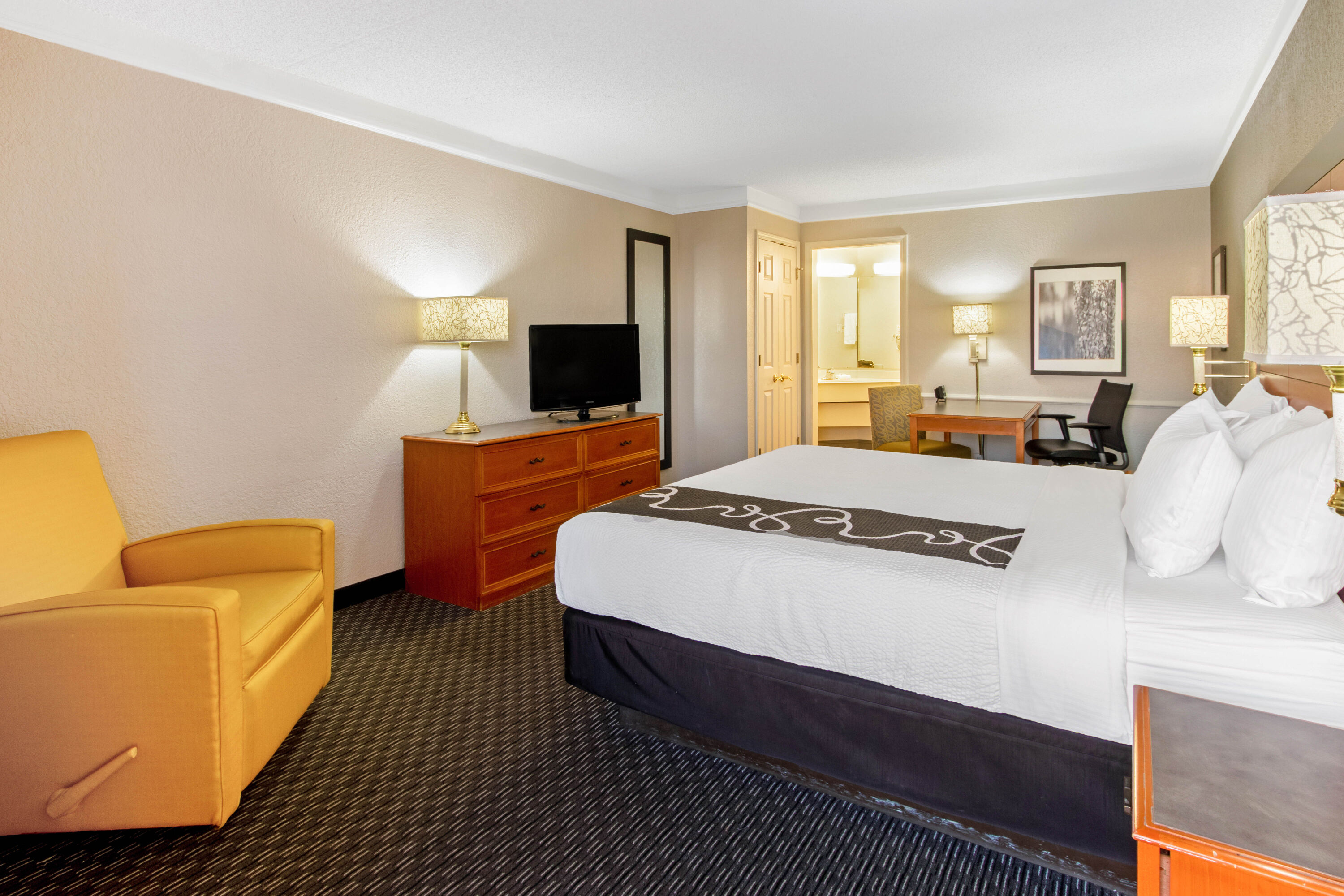 Guest room at the La Quinta Inn by Wyndham Santa Fe in Santa Fe, New Mexico
