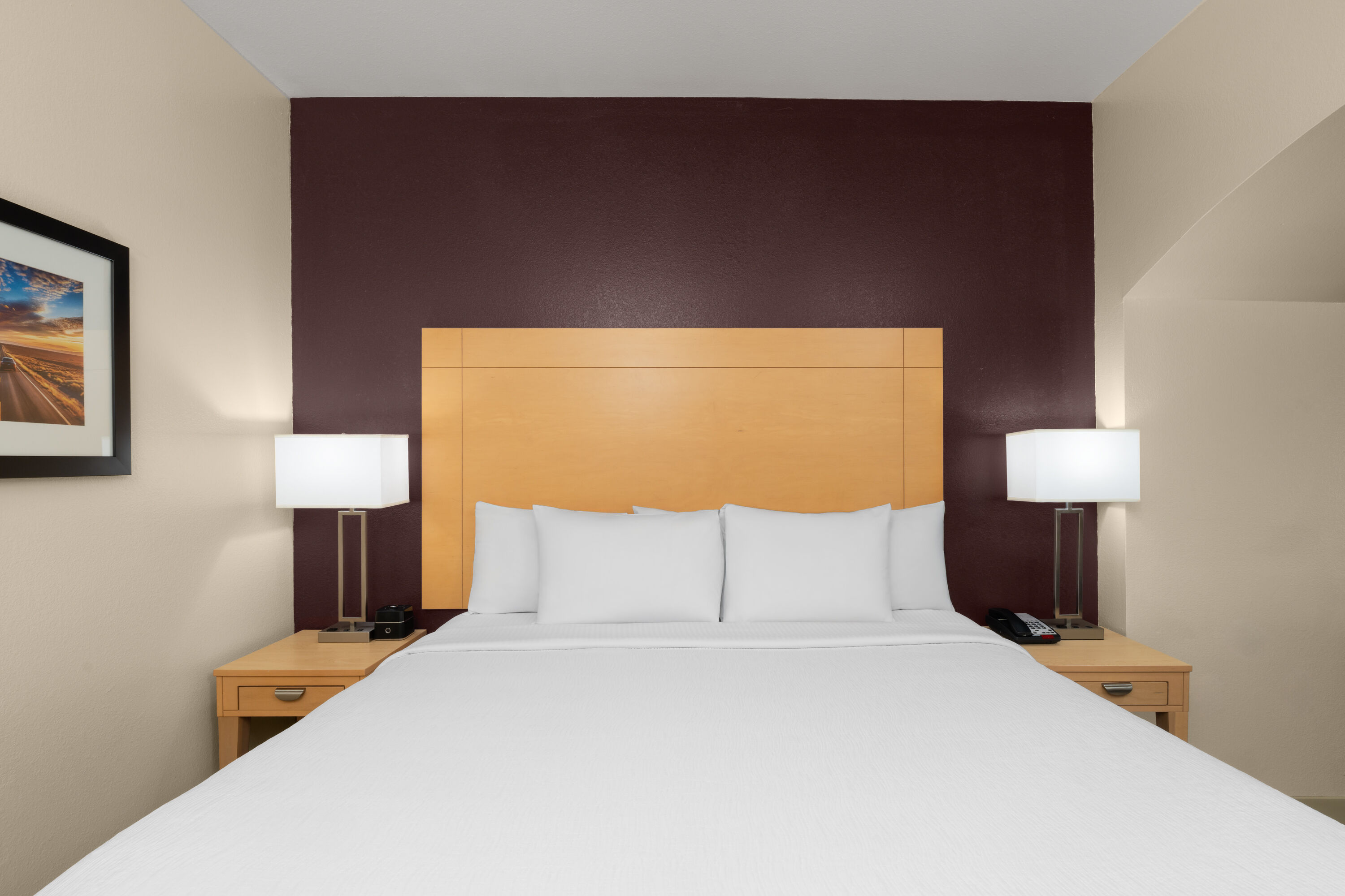 Guest room at the La Quinta Inn & Suites by Wyndham Tucumcari in Tucumcari, New Mexico