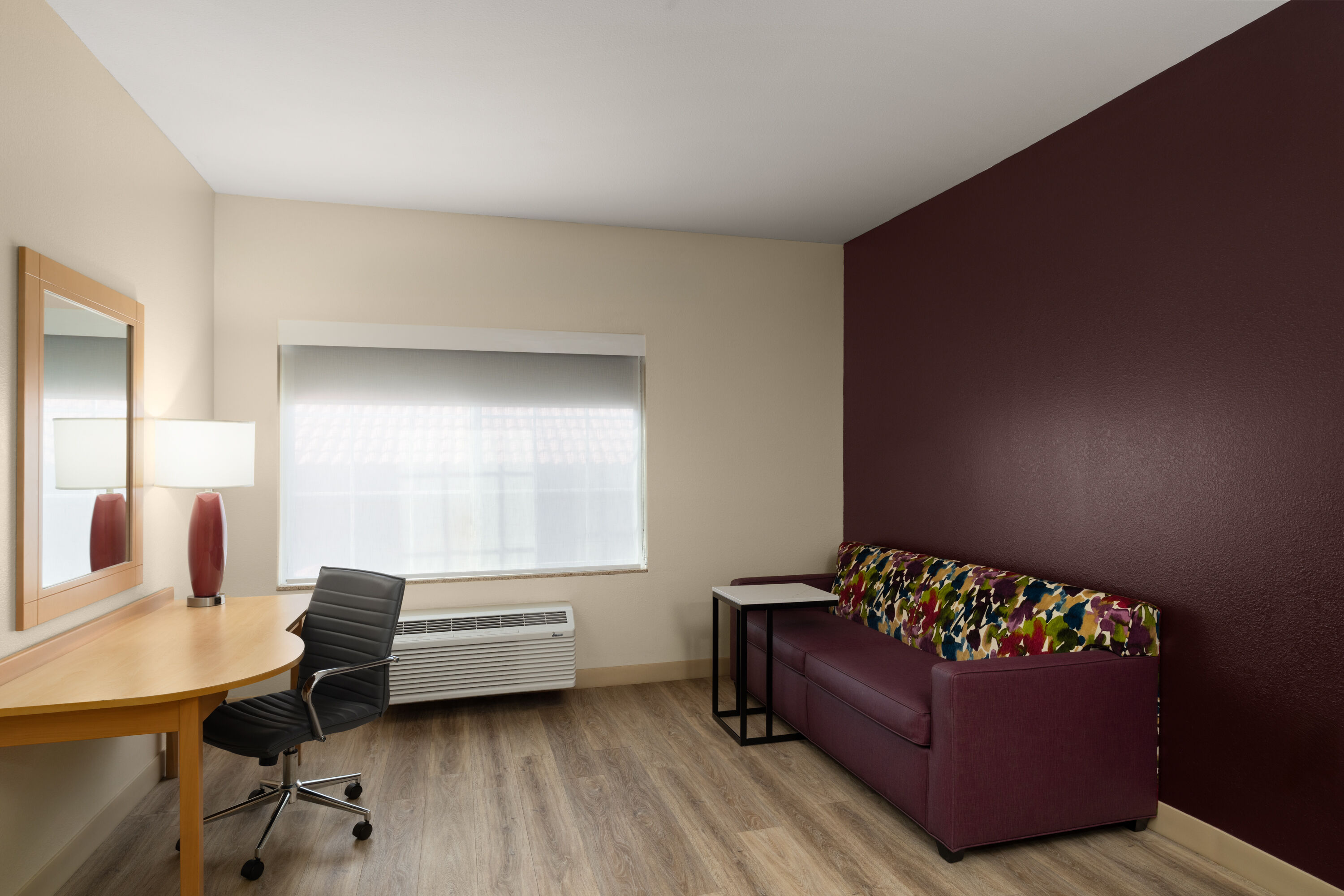 Guest room at the La Quinta Inn & Suites by Wyndham Tucumcari in Tucumcari, New Mexico