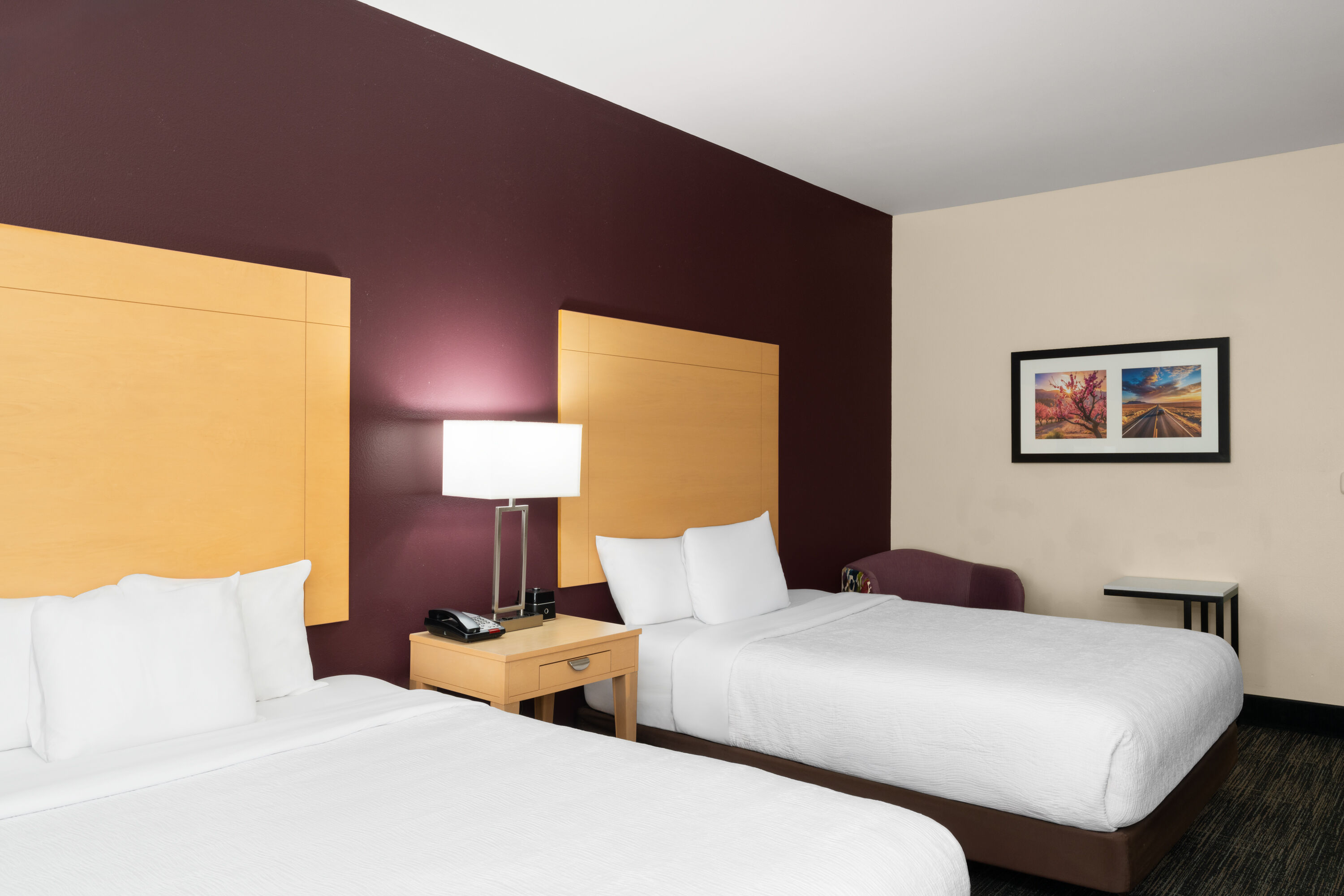 Guest room at the La Quinta Inn & Suites by Wyndham Tucumcari in Tucumcari, New Mexico