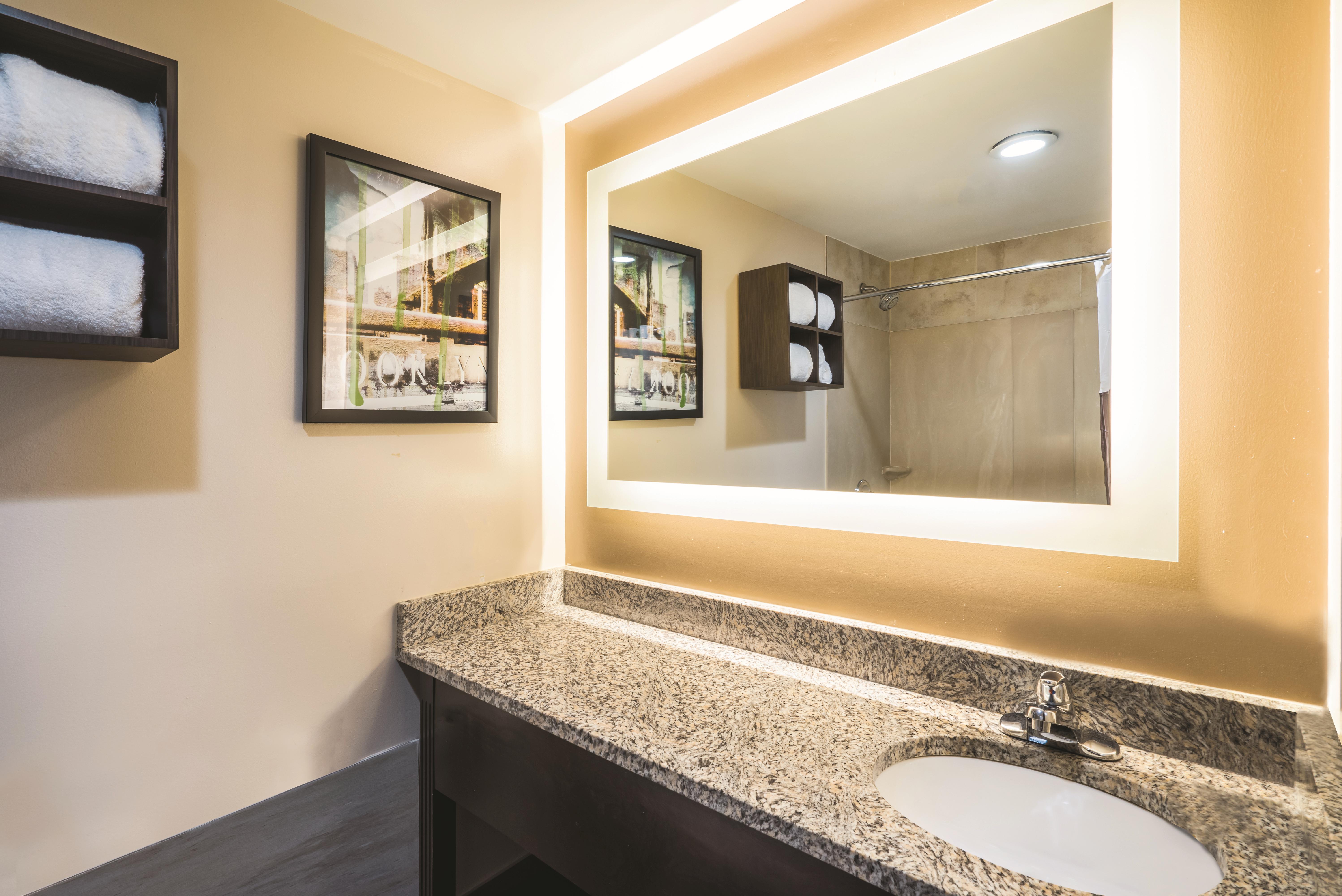 Guest room at the La Quinta Inn & Suites by Wyndham Brooklyn Downtown in Brooklyn, New York