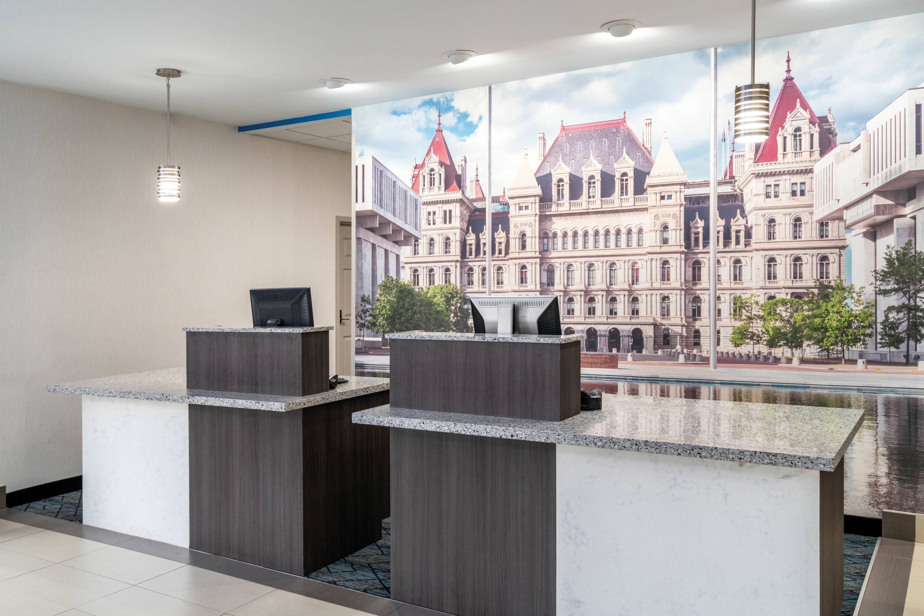 La Quinta Inn & Suites by Wyndham Latham Albany Airport reception in Latham, New York