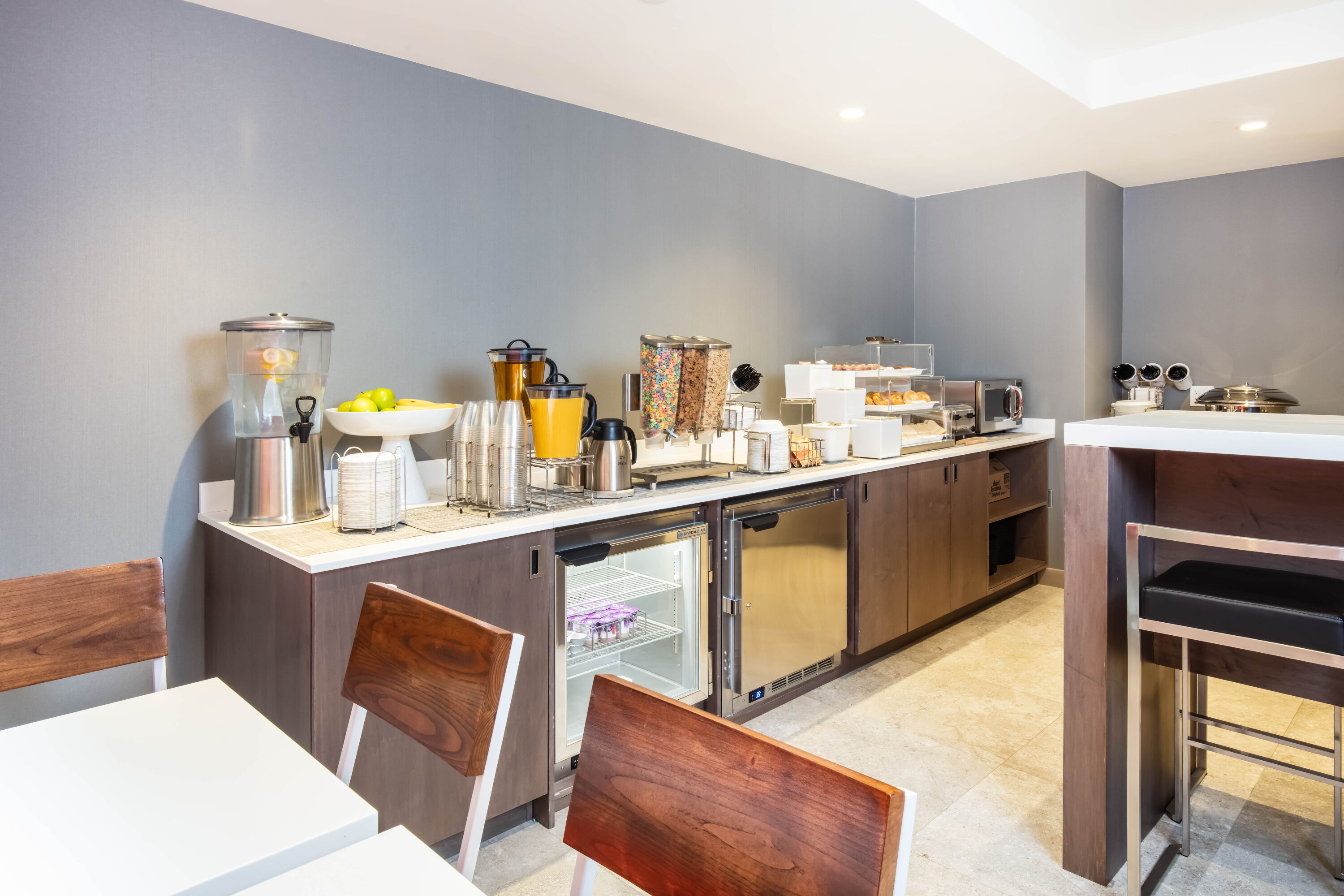 Free breakfast at La Quinta Inn & Suites by Wyndham Times Square South in New York City, New York