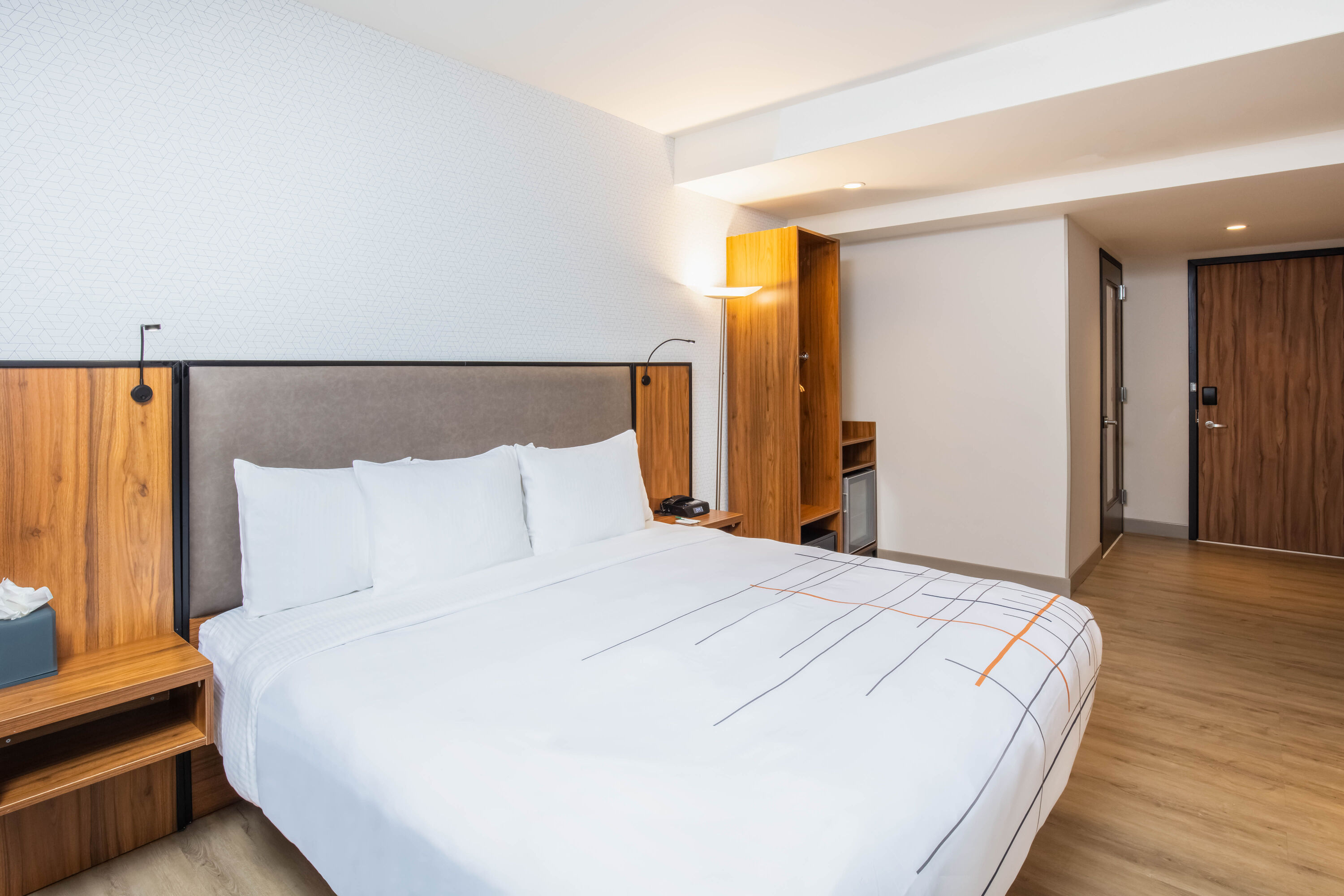 Guest room at the La Quinta Inn & Suites by Wyndham Times Square South in New York City, New York