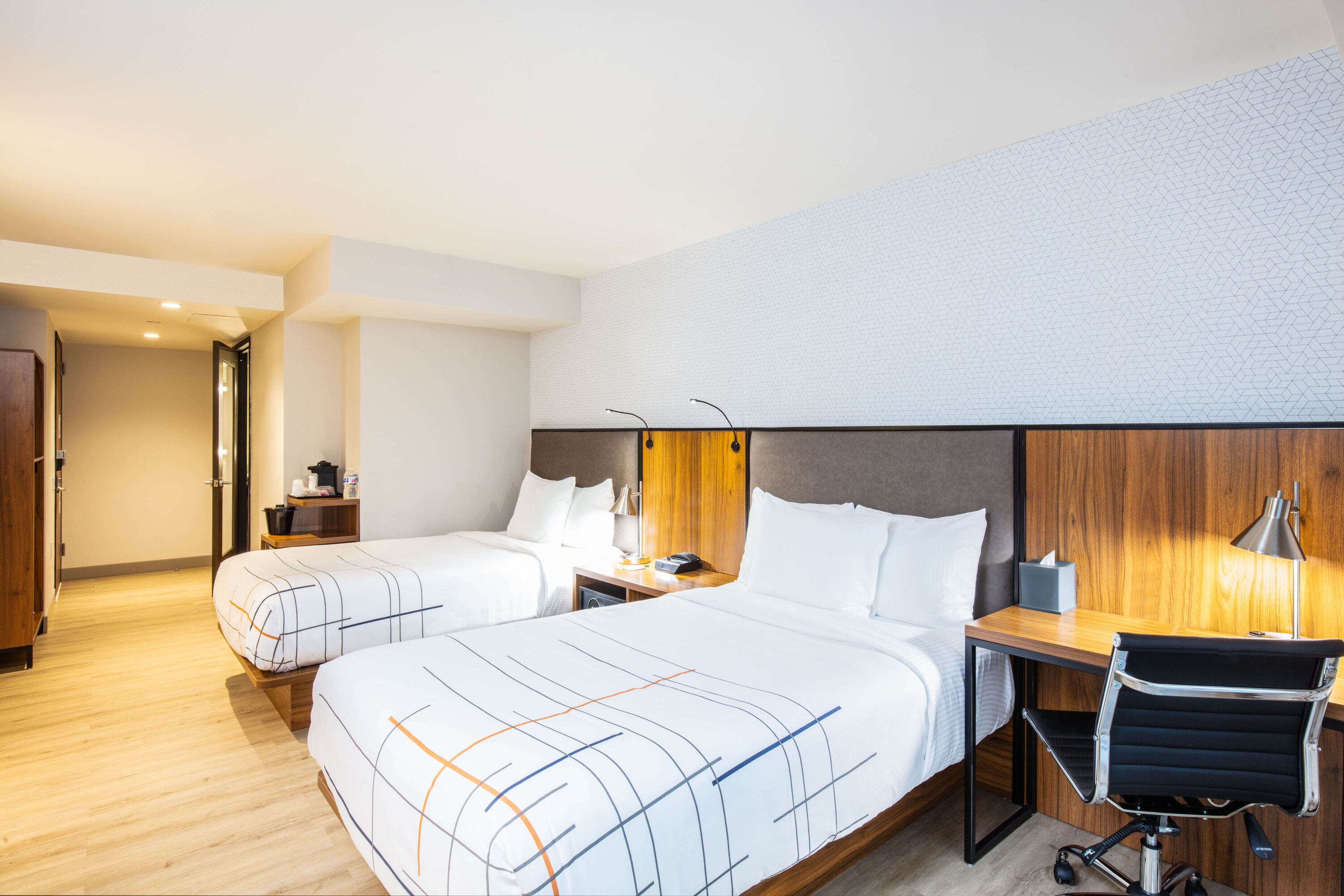 Guest room at the La Quinta Inn & Suites by Wyndham Times Square South in New York City, New York