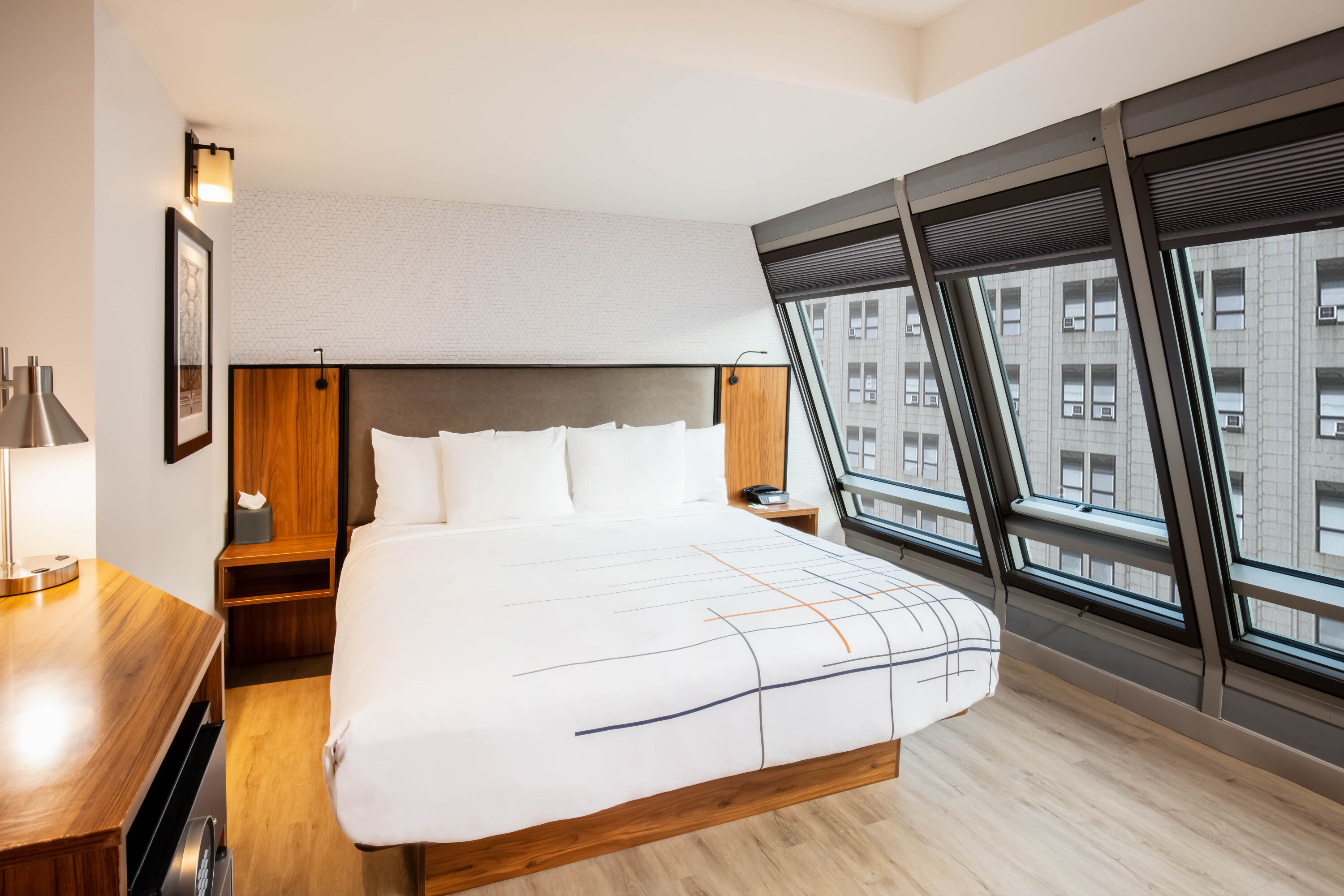 Guest room at the La Quinta Inn & Suites by Wyndham Times Square South in New York City, New York