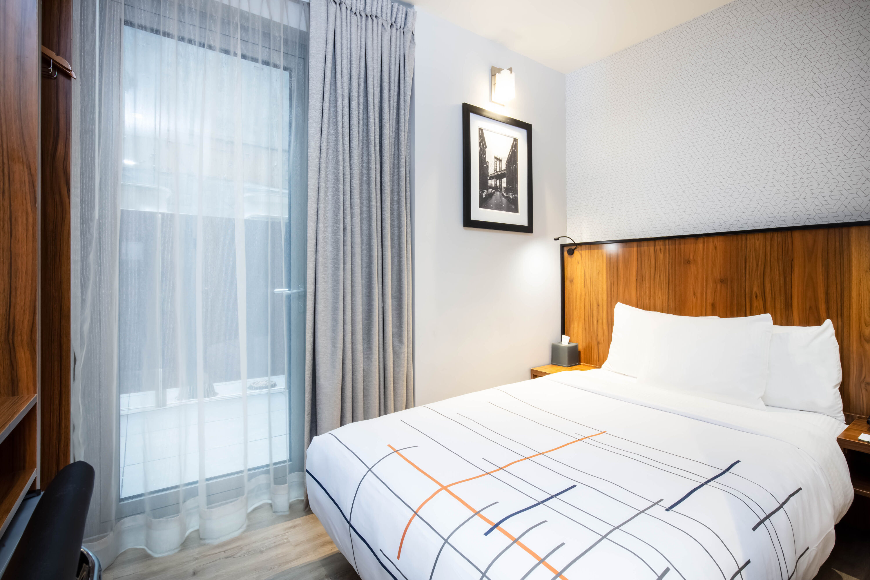 Guest room at the La Quinta Inn & Suites by Wyndham Times Square South in New York City, New York