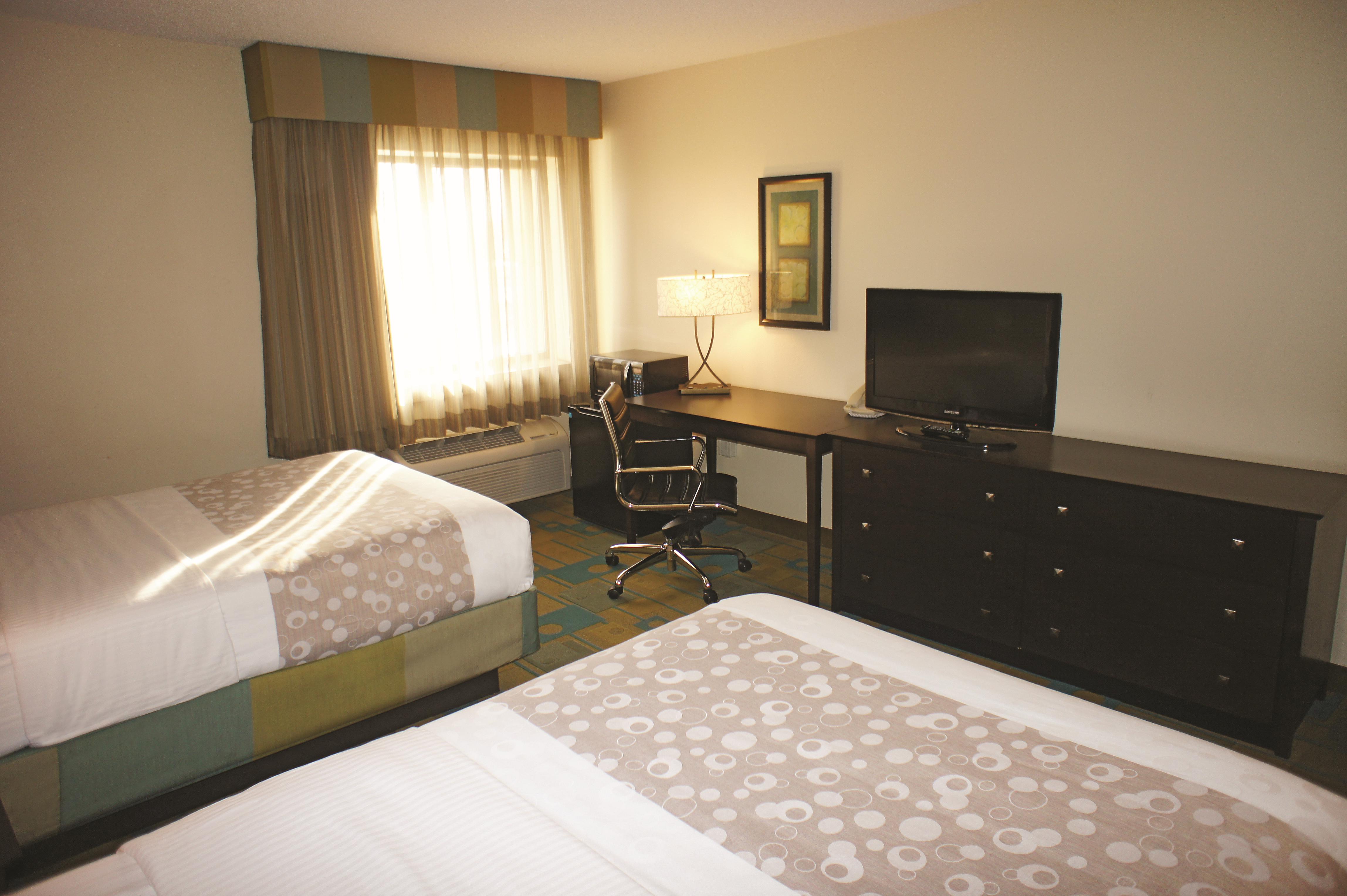 Guest room at the La Quinta Inn & Suites by Wyndham Plattsburgh in Plattsburgh, New York