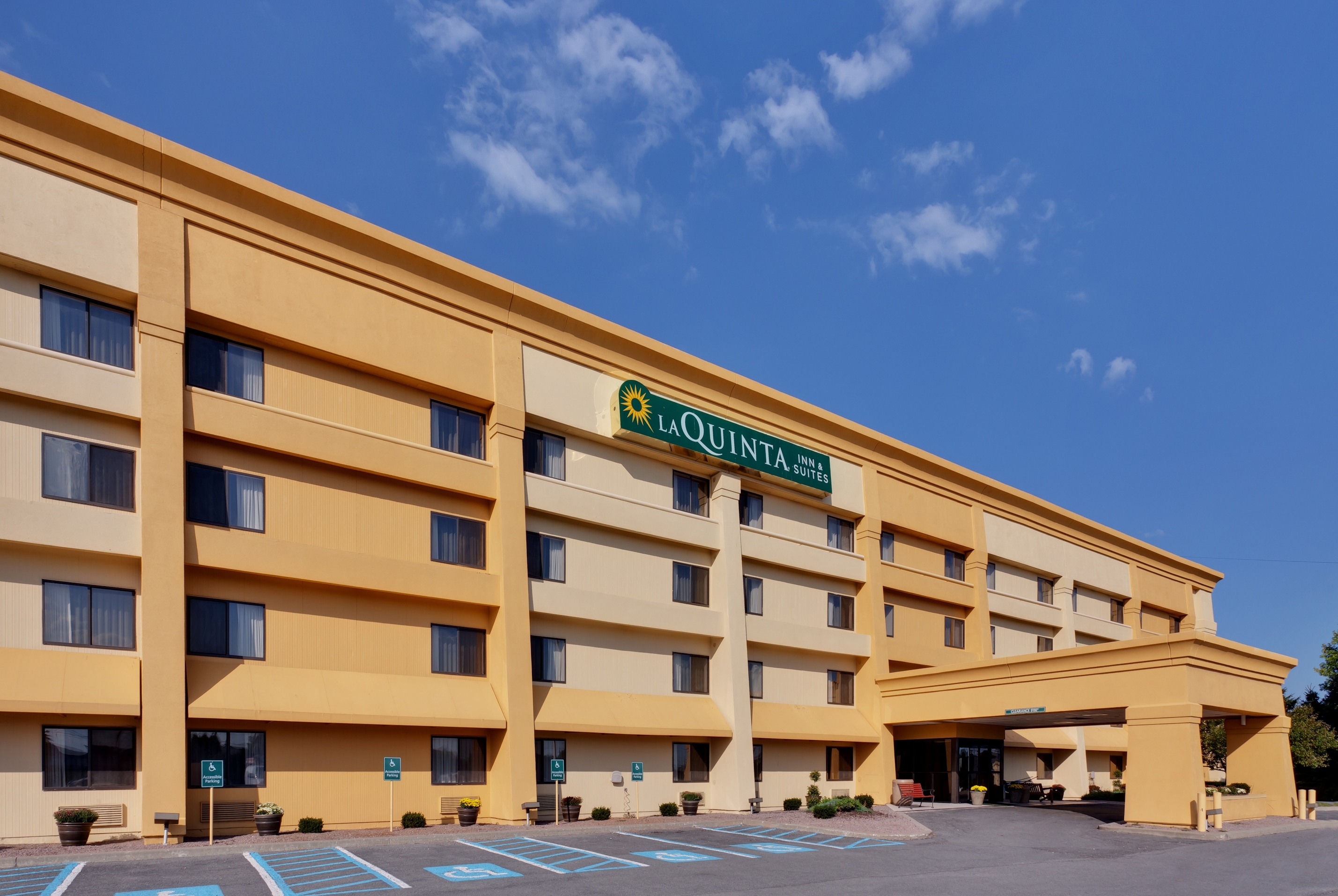 Exterior of La Quinta Inn & Suites by Wyndham Plattsburgh hotel in Plattsburgh, New York