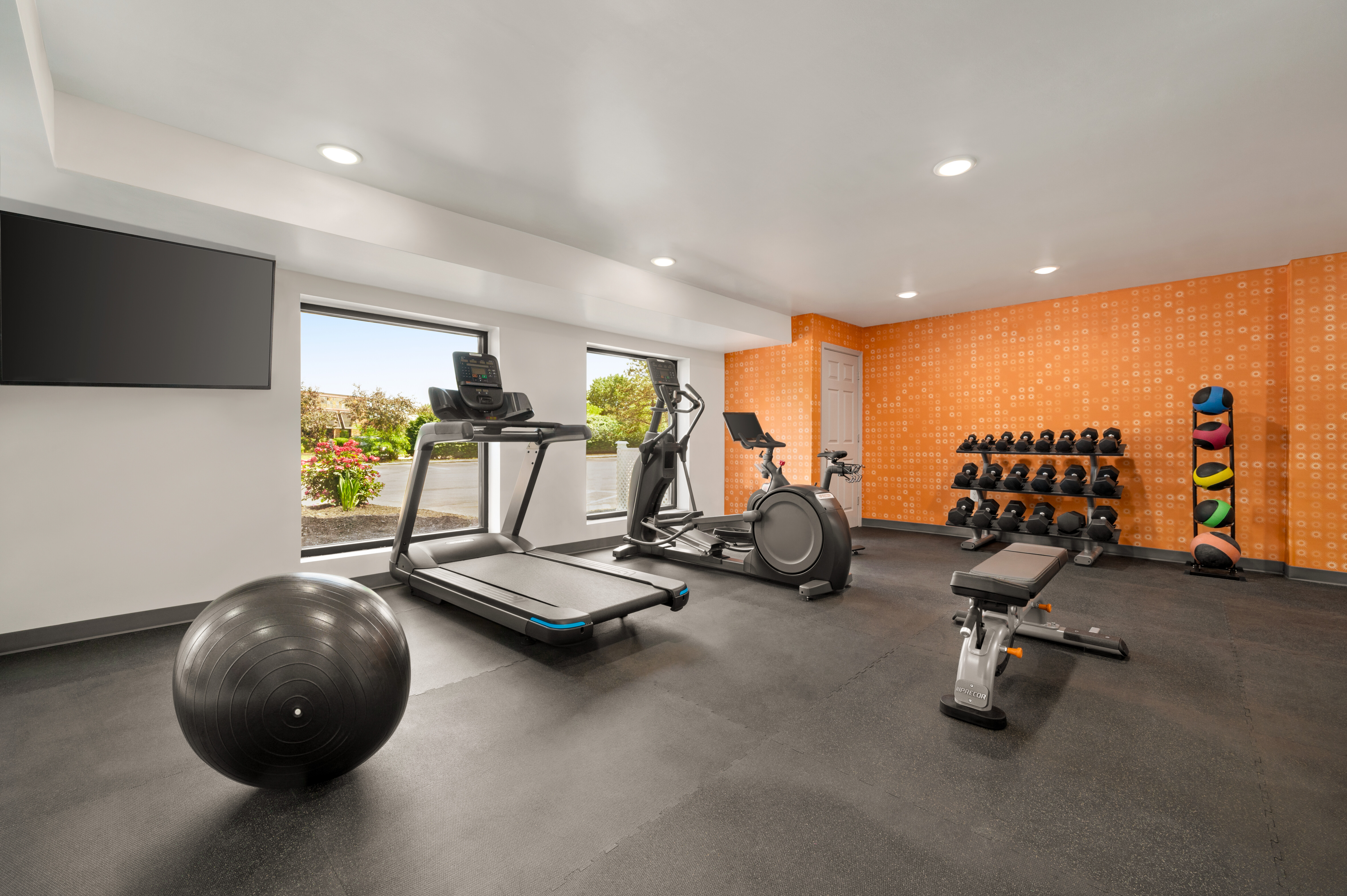 Fitness room at La Quinta Inn by Wyndham Columbus Dublin in Dublin, Ohio