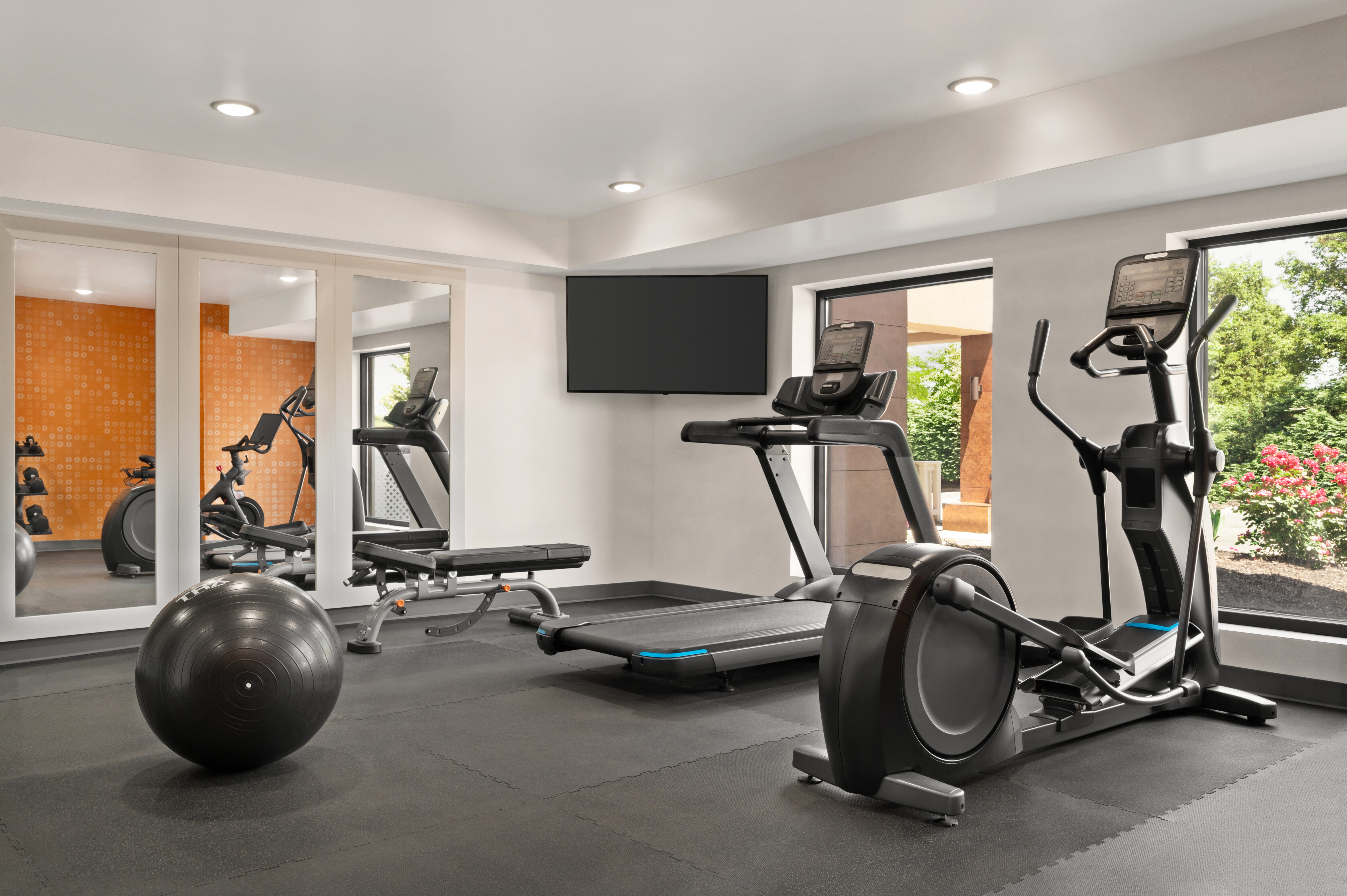 Fitness room at La Quinta Inn by Wyndham Columbus Dublin in Dublin, Ohio