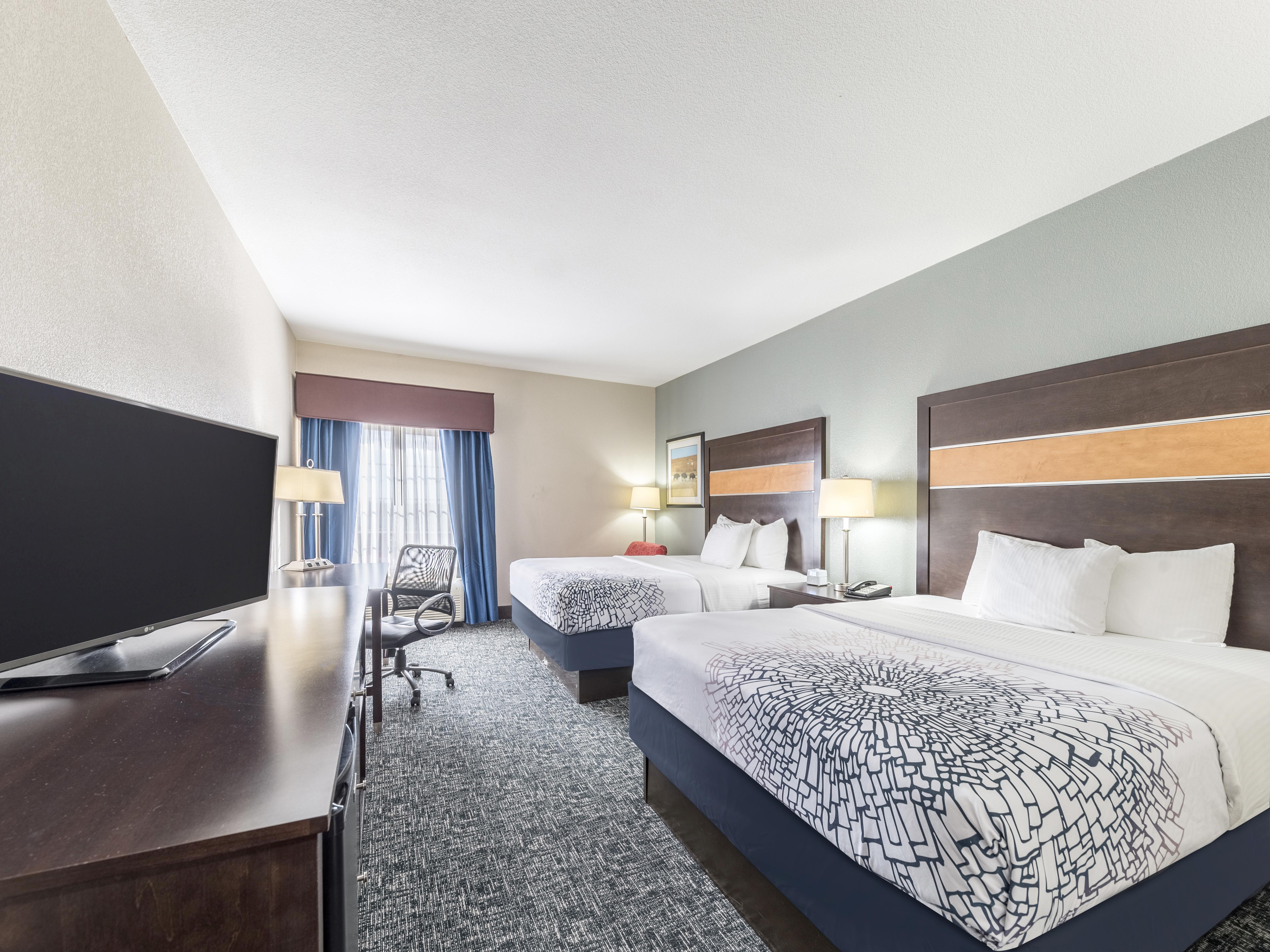 Guest room at the La Quinta Inn & Suites by Wyndham - Tulsa - Catoosa Route 66 in Catoosa, Oklahoma