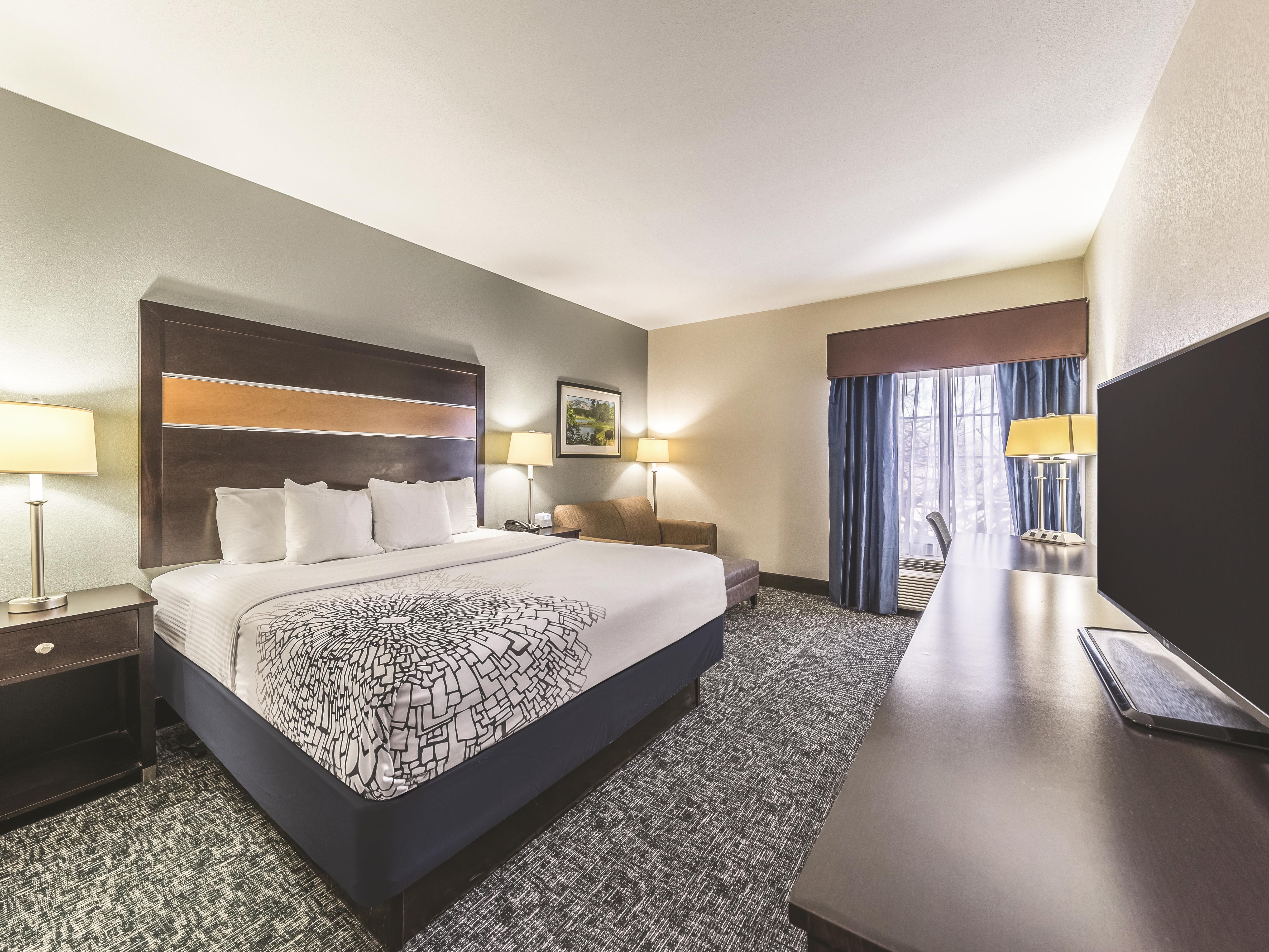 Guest room at the La Quinta Inn & Suites by Wyndham - Tulsa - Catoosa Route 66 in Catoosa, Oklahoma