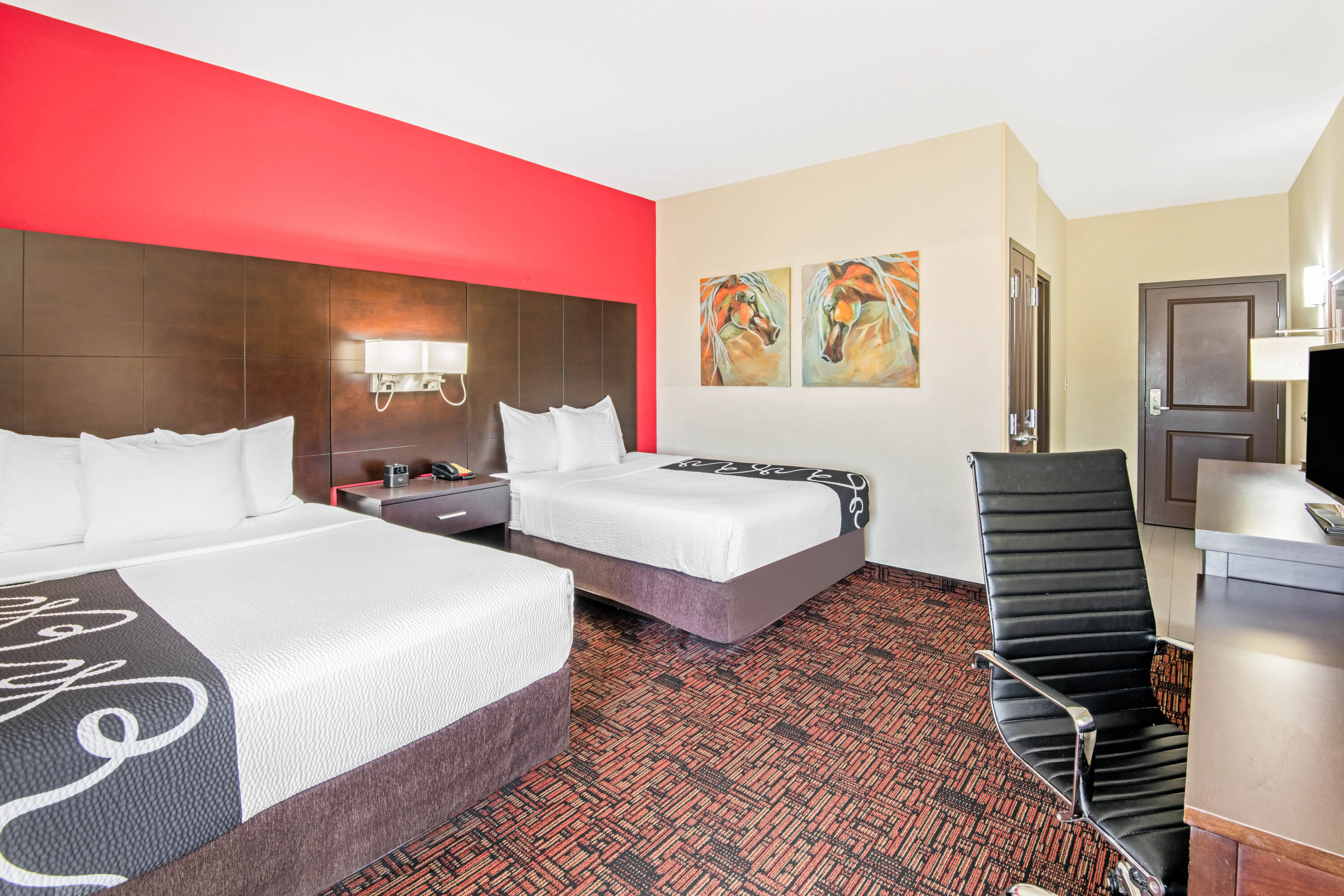 Guest room at the La Quinta Inn & Suites by Wyndham Elk City in Elk City, Oklahoma