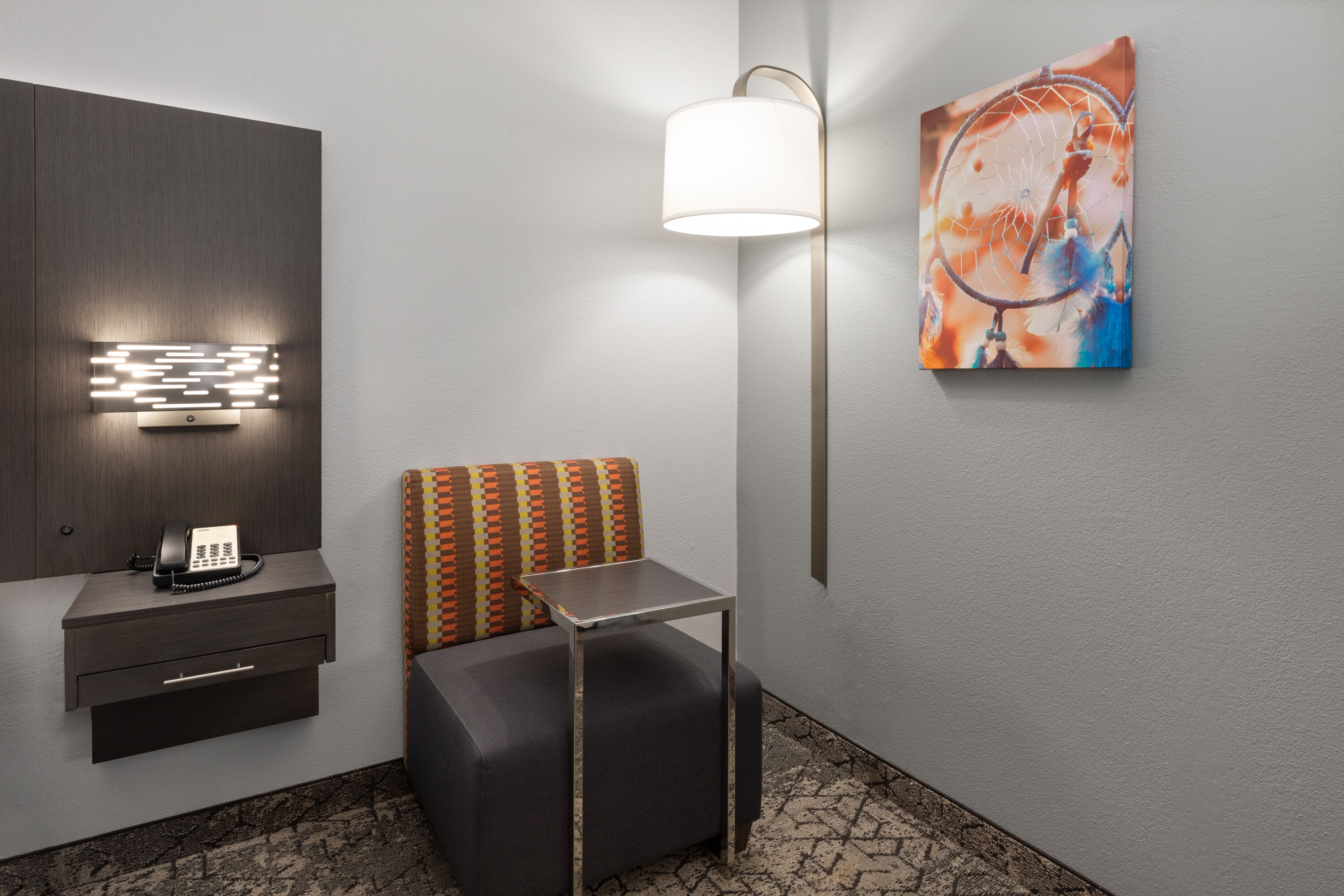 Guest room at the La Quinta Inn & Suites by Wyndham McAlester in McAlester, Oklahoma