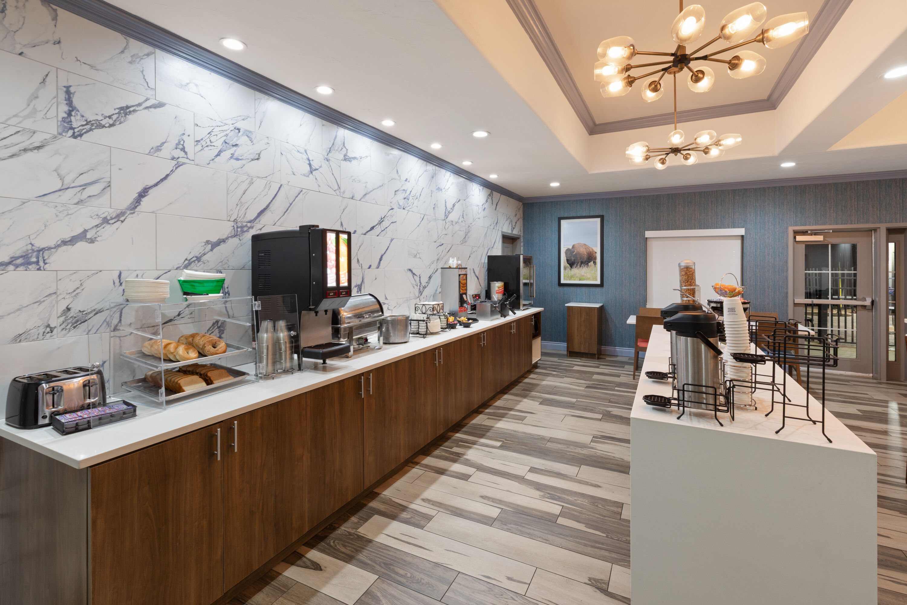 Free breakfast at La Quinta Inn & Suites by Wyndham Oklahoma City - Moore in Moore, Oklahoma