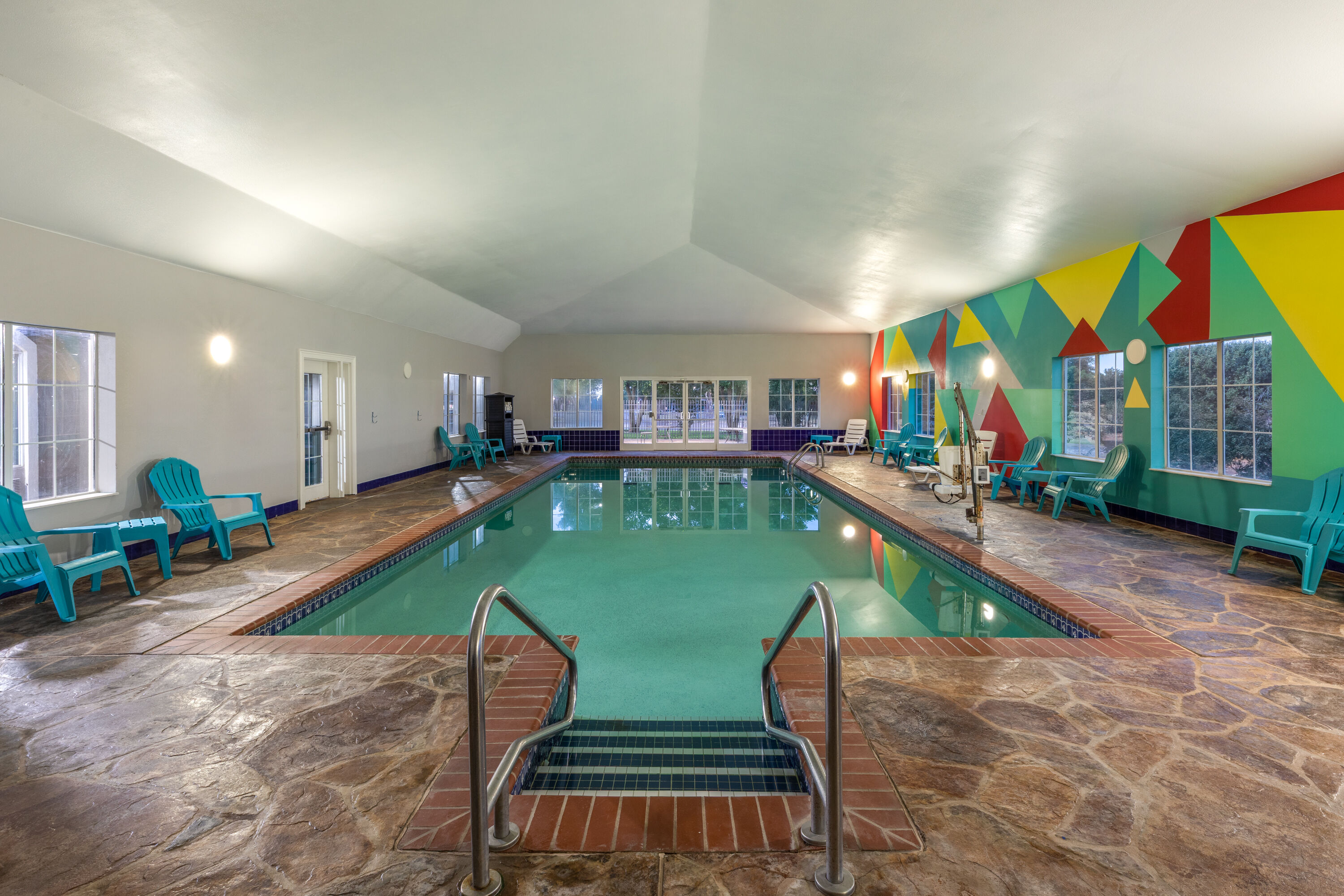 Indoor pool at the La Quinta Inn & Suites by Wyndham Oklahoma City - Moore in Moore, Oklahoma