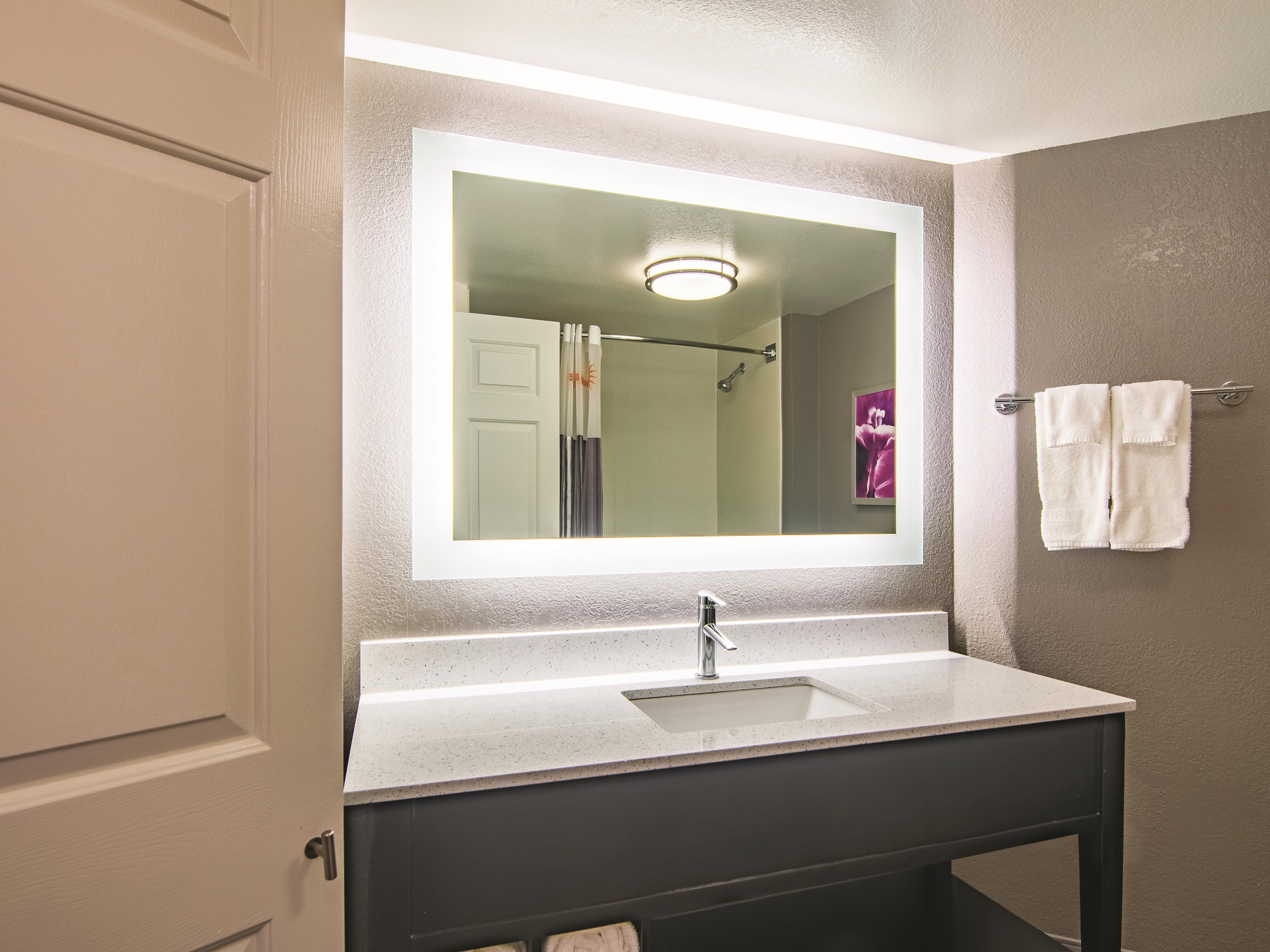 Guest room at the La Quinta Inn & Suites by Wyndham Oklahoma City Norman in Norman, Oklahoma