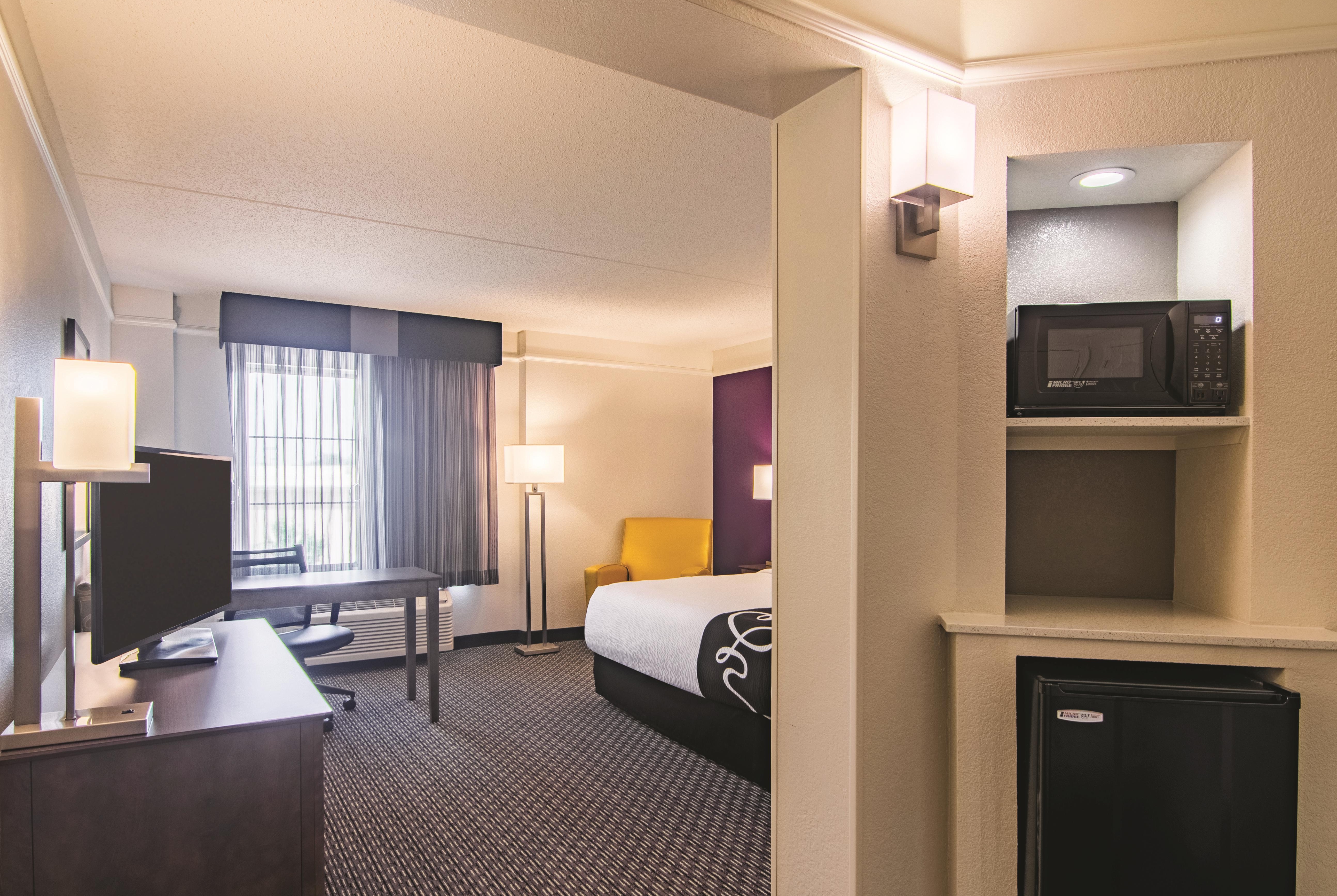 Guest room at the La Quinta Inn & Suites by Wyndham Oklahoma City Norman in Norman, Oklahoma