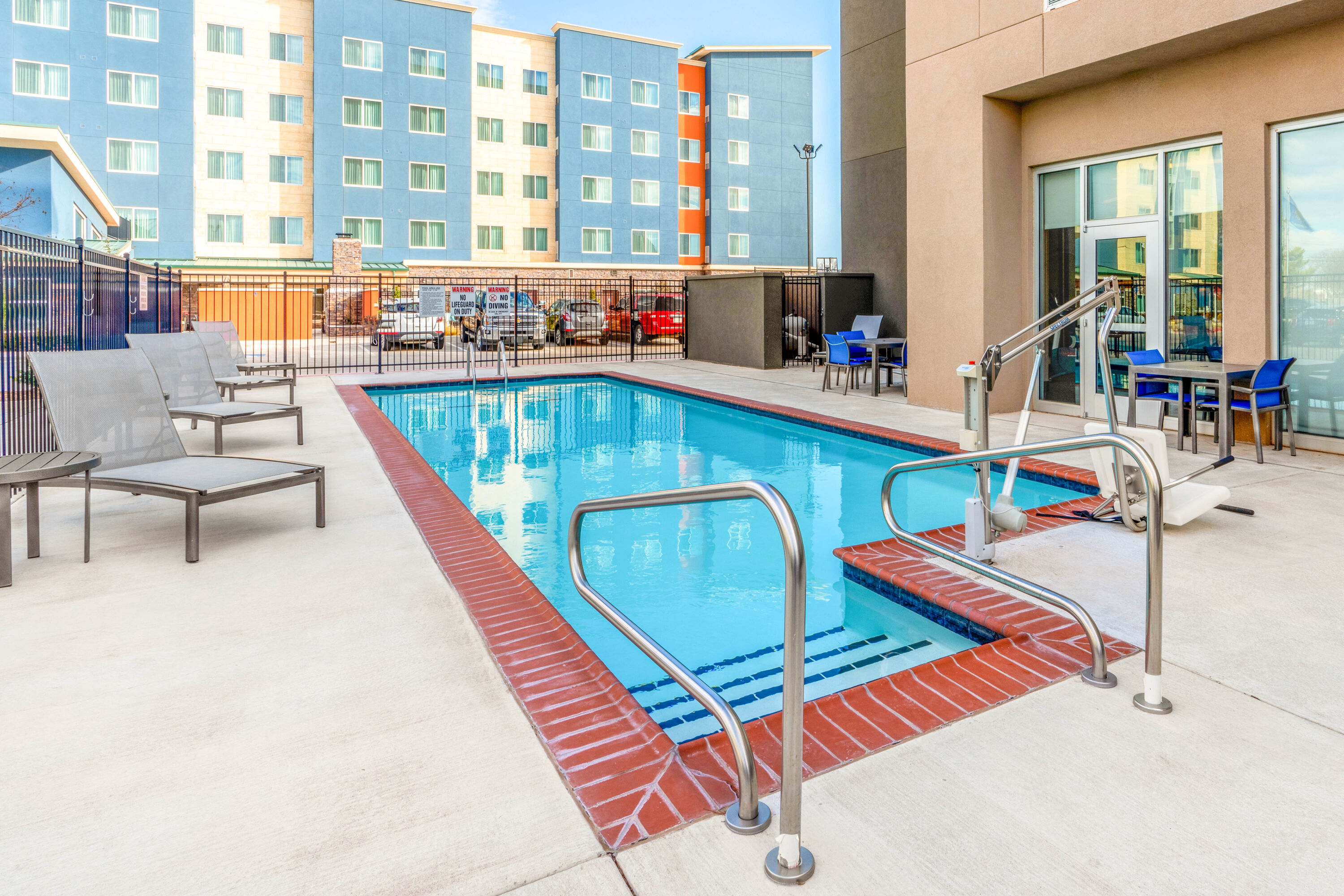 Pool at the La Quinta Inn & Suites by Wyndham Oklahoma City Airport in Oklahoma City, Oklahoma