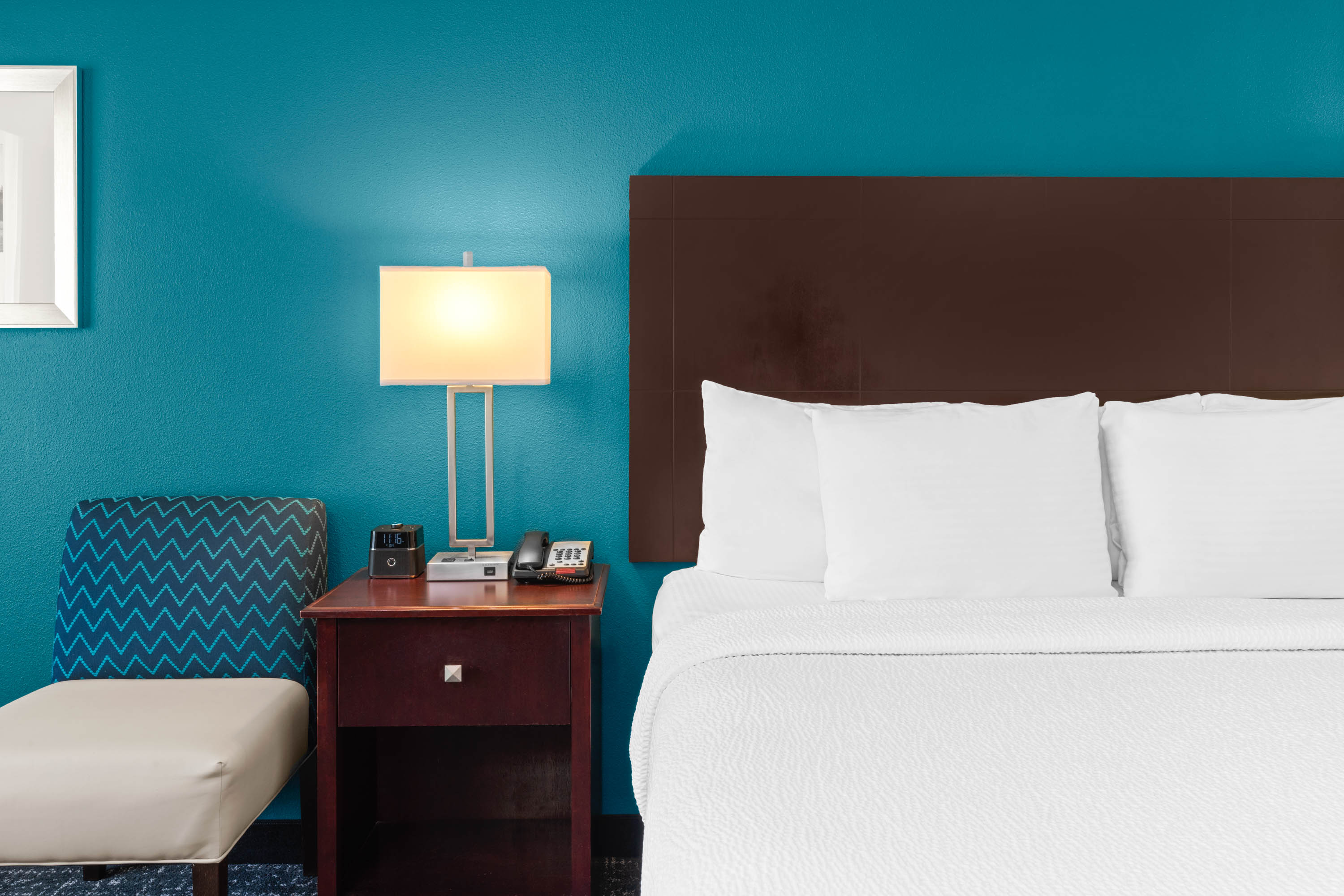 Guest room feature at the La Quinta Inn & Suites by Wyndham Portland NW in Portland, Oregon