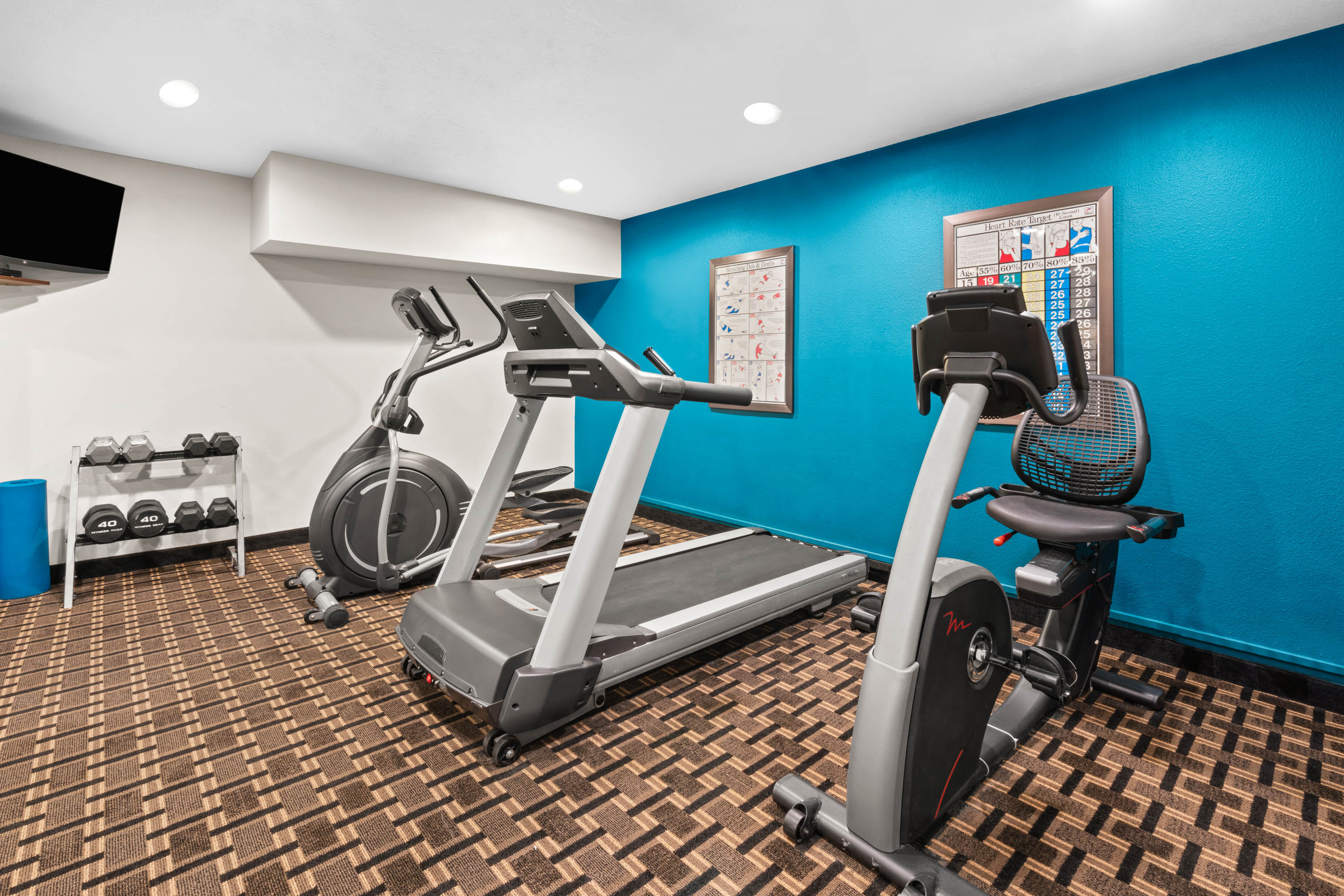 Fitness room at La Quinta Inn & Suites by Wyndham Portland NW in Portland, Oregon