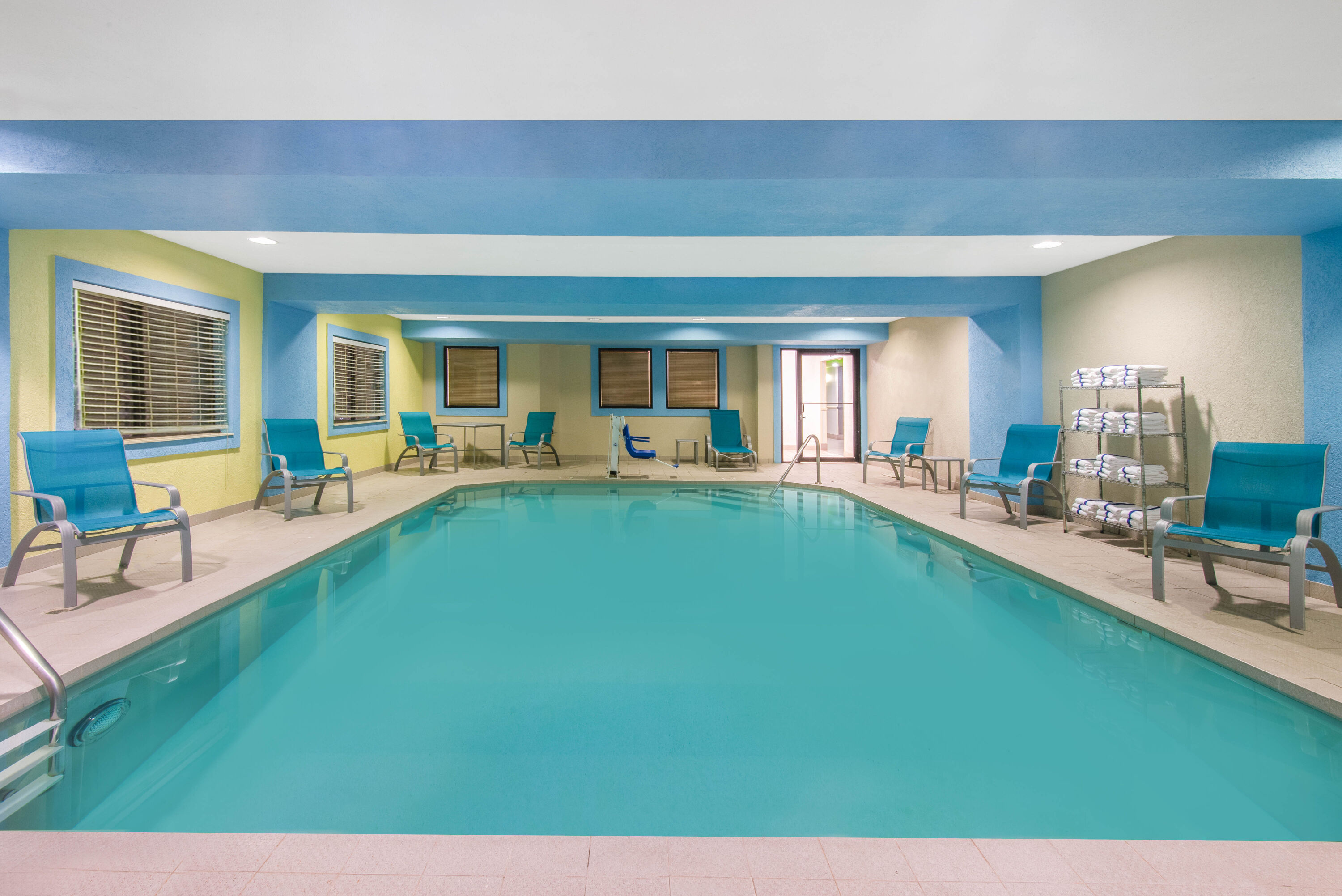 Pool at the La Quinta Inn & Suites by Wyndham Erie in Erie, Pennsylvania