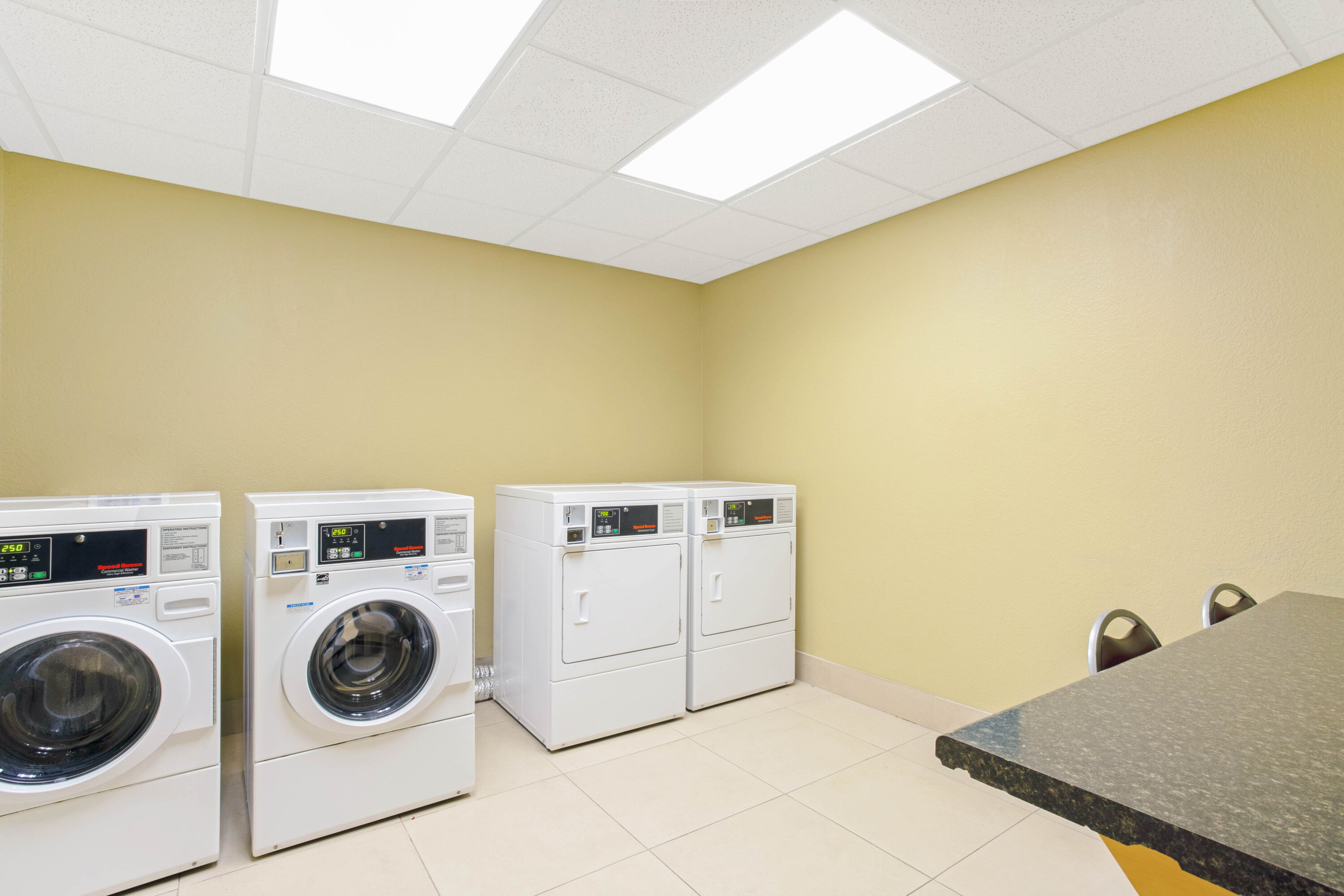 Laundry facilities at La Quinta Inn & Suites by Wyndham Lancaster in Ronks, Pennsylvania