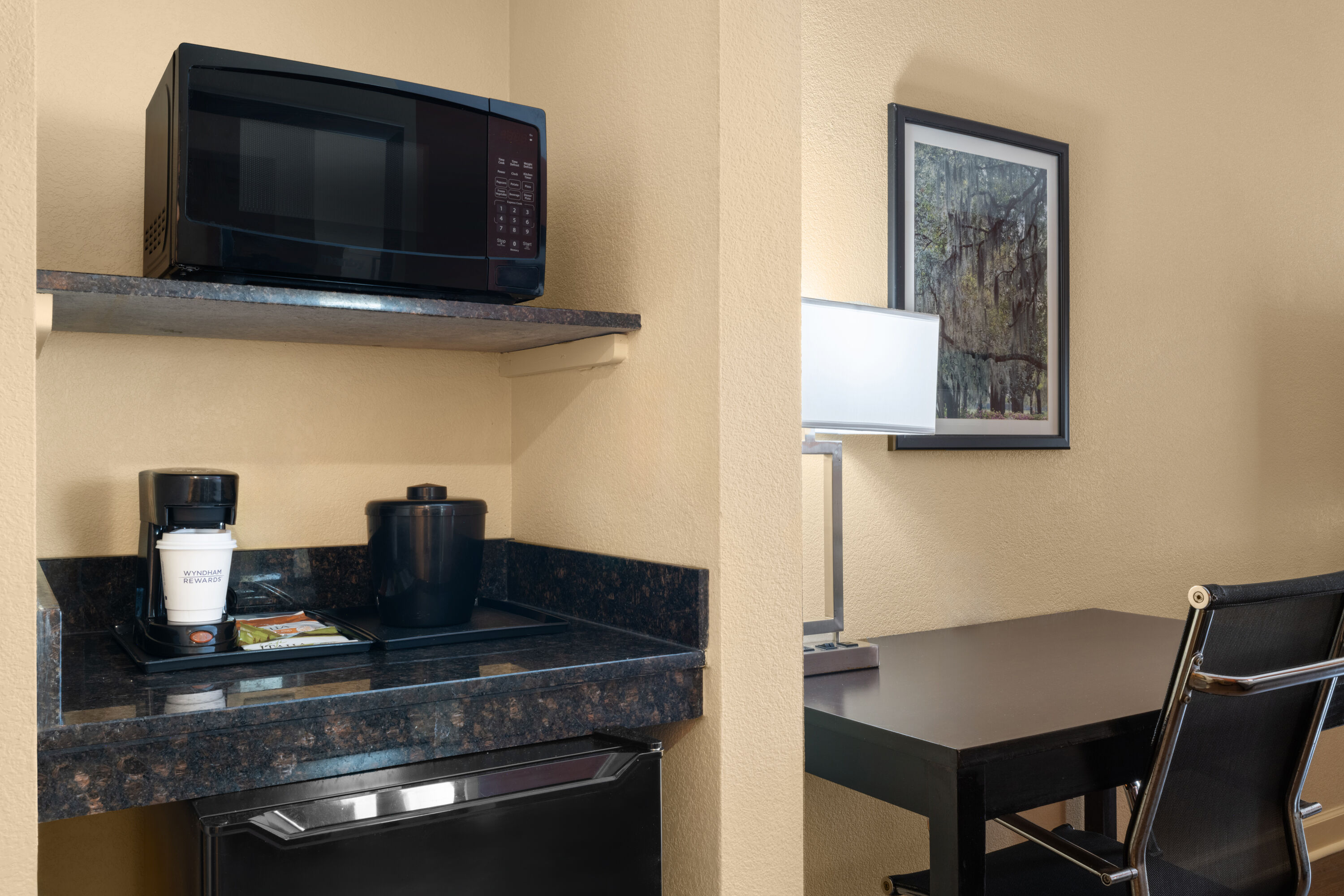 Guest room at the La Quinta Inn & Suites by Wyndham Florence in Florence, South Carolina