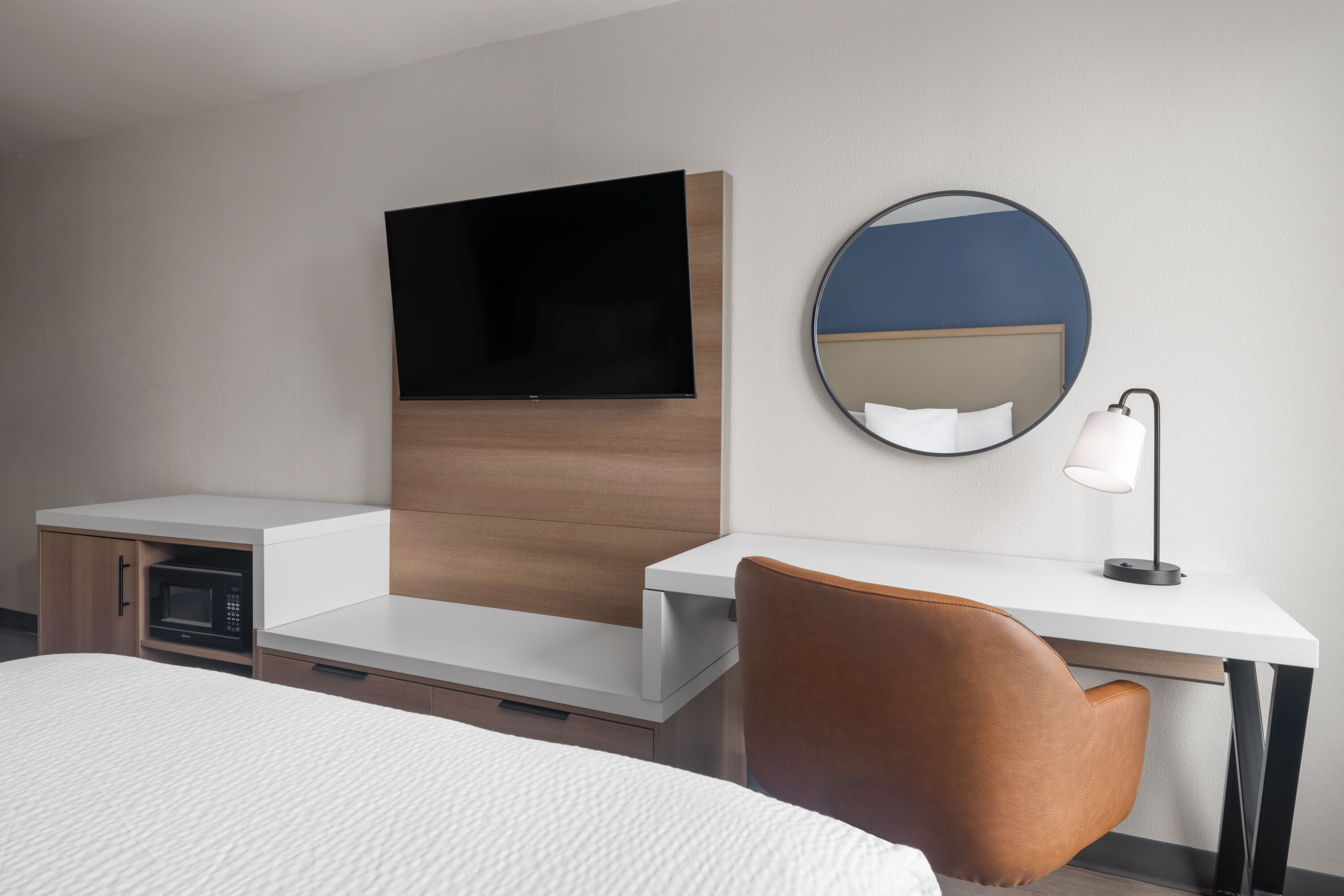 Guest room at the La Quinta Inn & Suites by Wyndham Myrtle Beach in Myrtle Beach, South Carolina