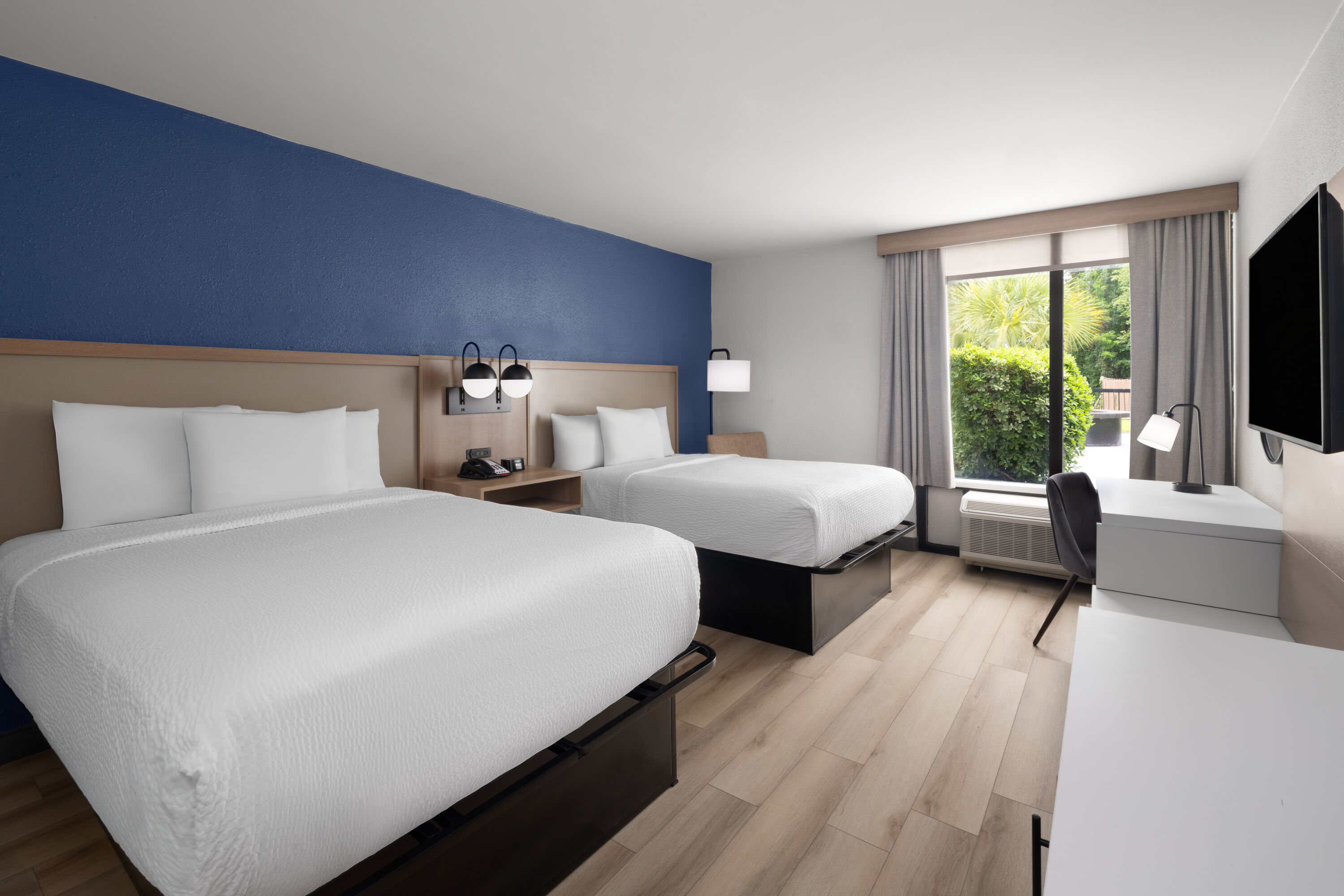 Guest room at the La Quinta Inn & Suites by Wyndham Myrtle Beach in Myrtle Beach, South Carolina