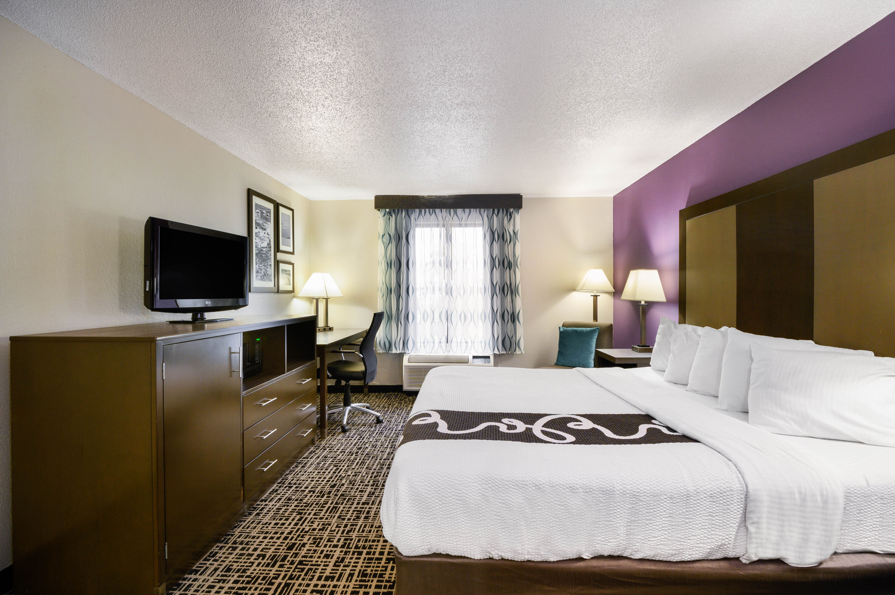 Guest room at the La Quinta Inn by Wyndham North Myrtle Beach in North Myrtle Beach, South Carolina