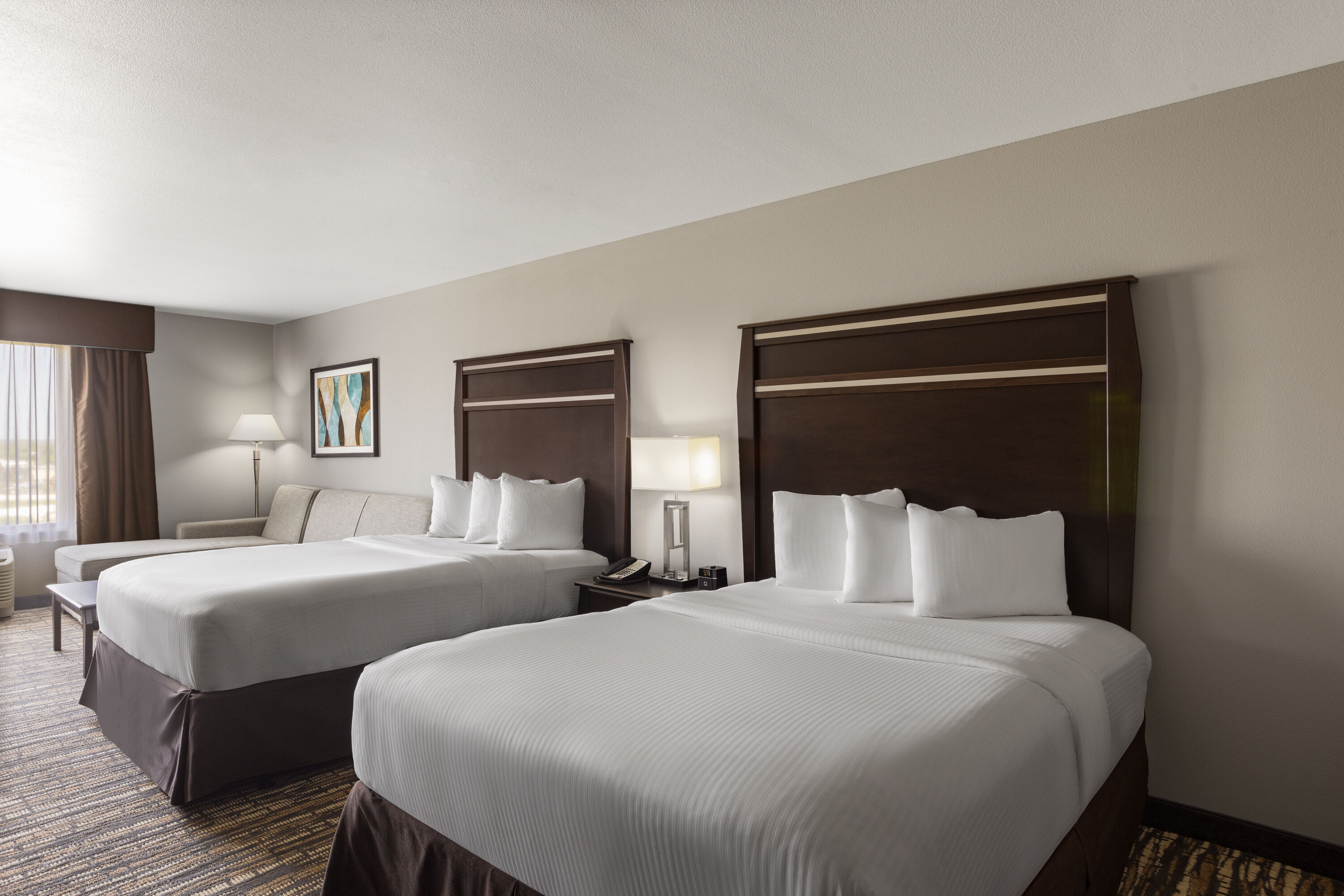 Guest room at the La Quinta Inn & Suites by Wyndham Sioux Falls in Sioux Falls, South Dakota