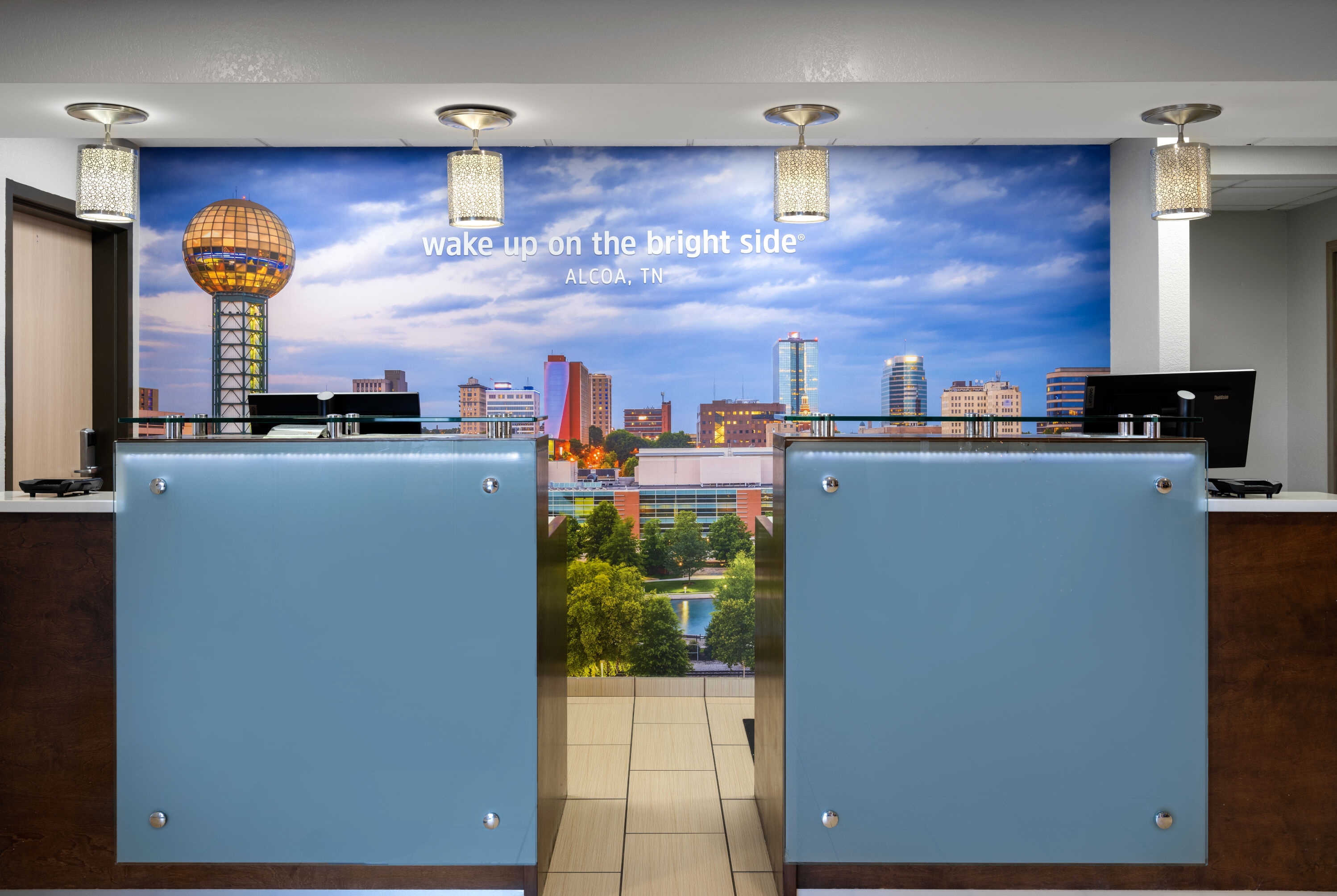 La Quinta Inn & Suites by Wyndham Knoxville Airport reception in Alcoa, Tennessee