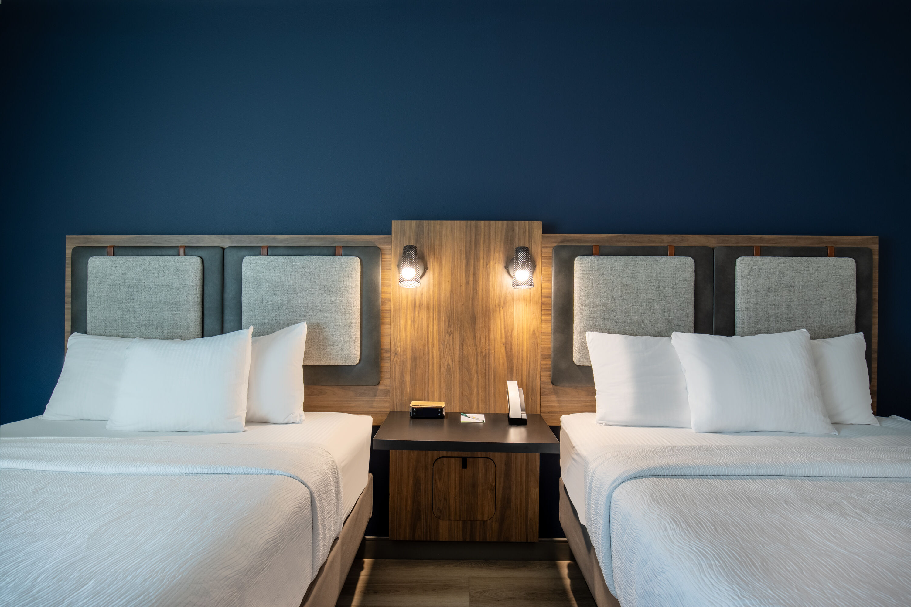 Guest room at the La Quinta Inn & Suites by Wyndham Chattanooga Downtown/South in Chattanooga, Tennessee